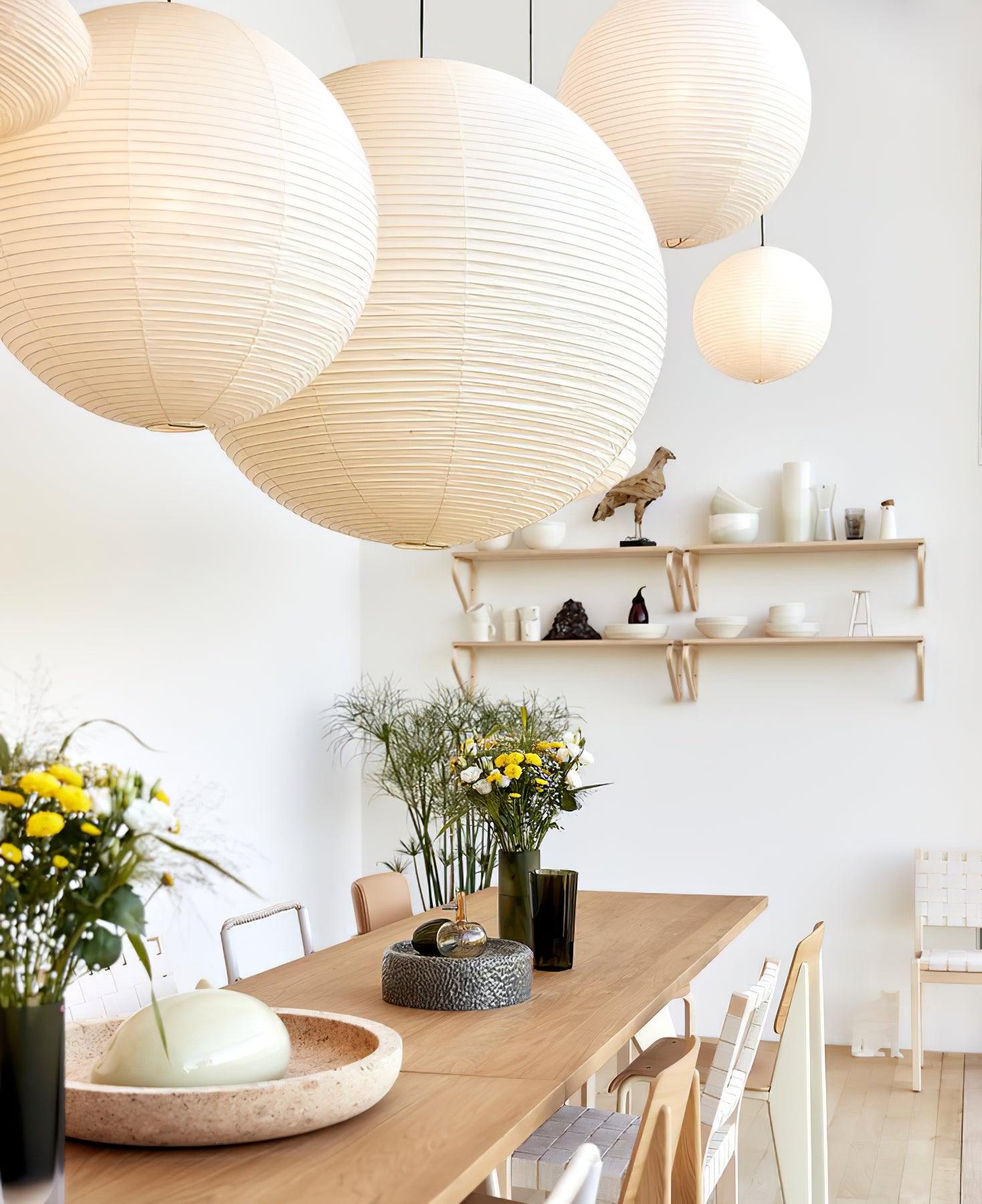 Washi Paper A Pendant Lamp - Blowlighting