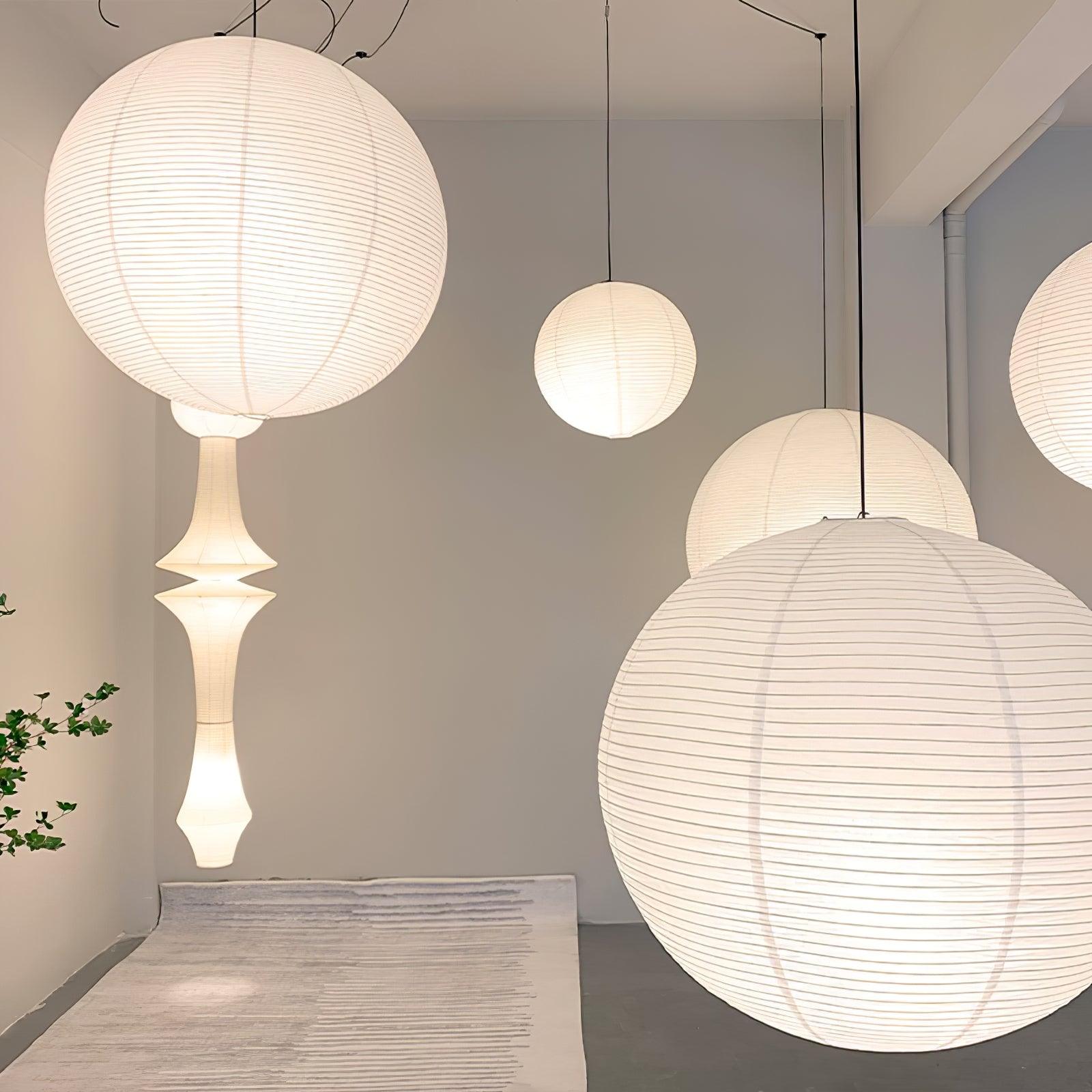 Washi Paper A Pendant Lamp - Blowlighting
