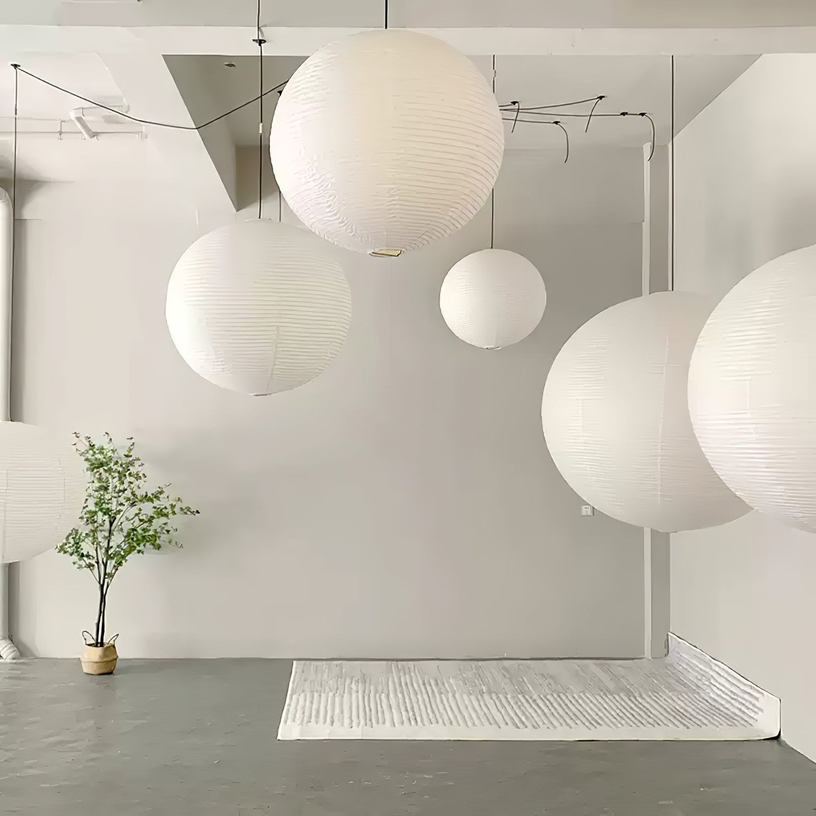 Washi Paper A Pendant Lamp - Blowlighting