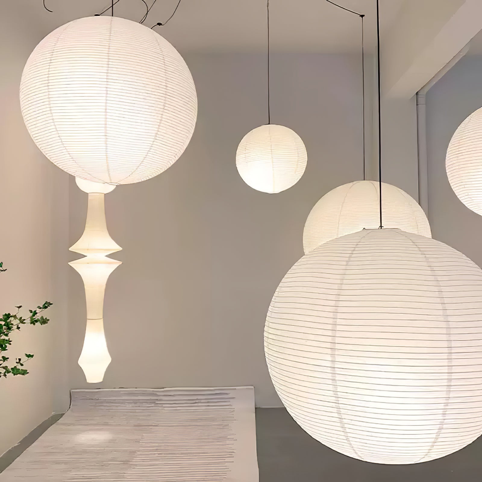 Washi Paper A Pendant Lamp - Blowlighting