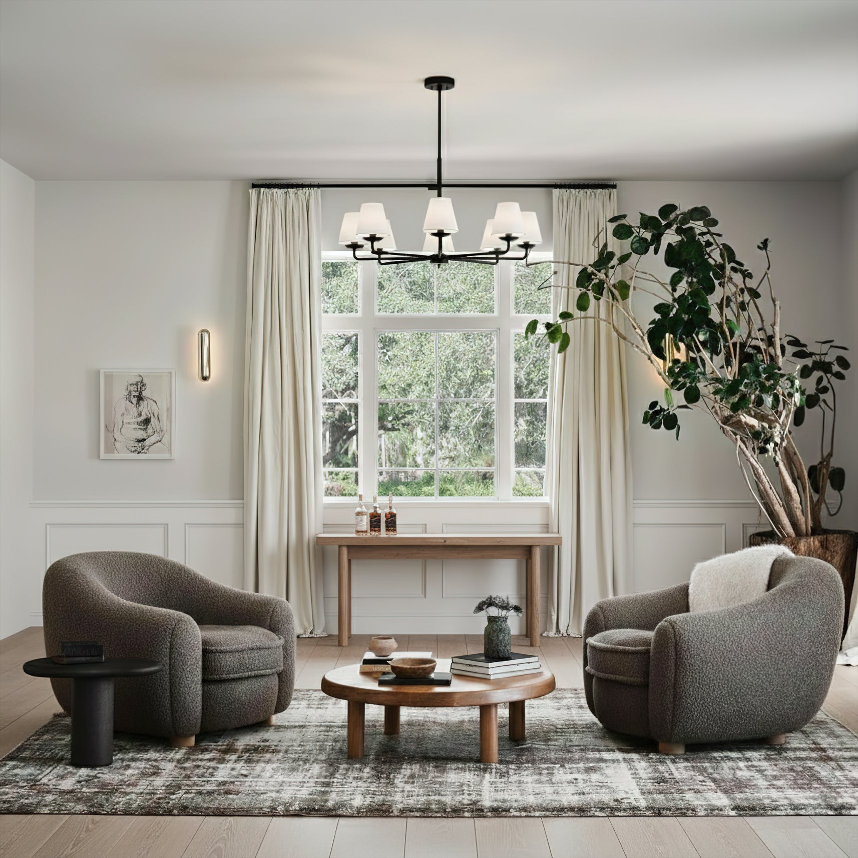 Riesel Modern Fabric Chandelier