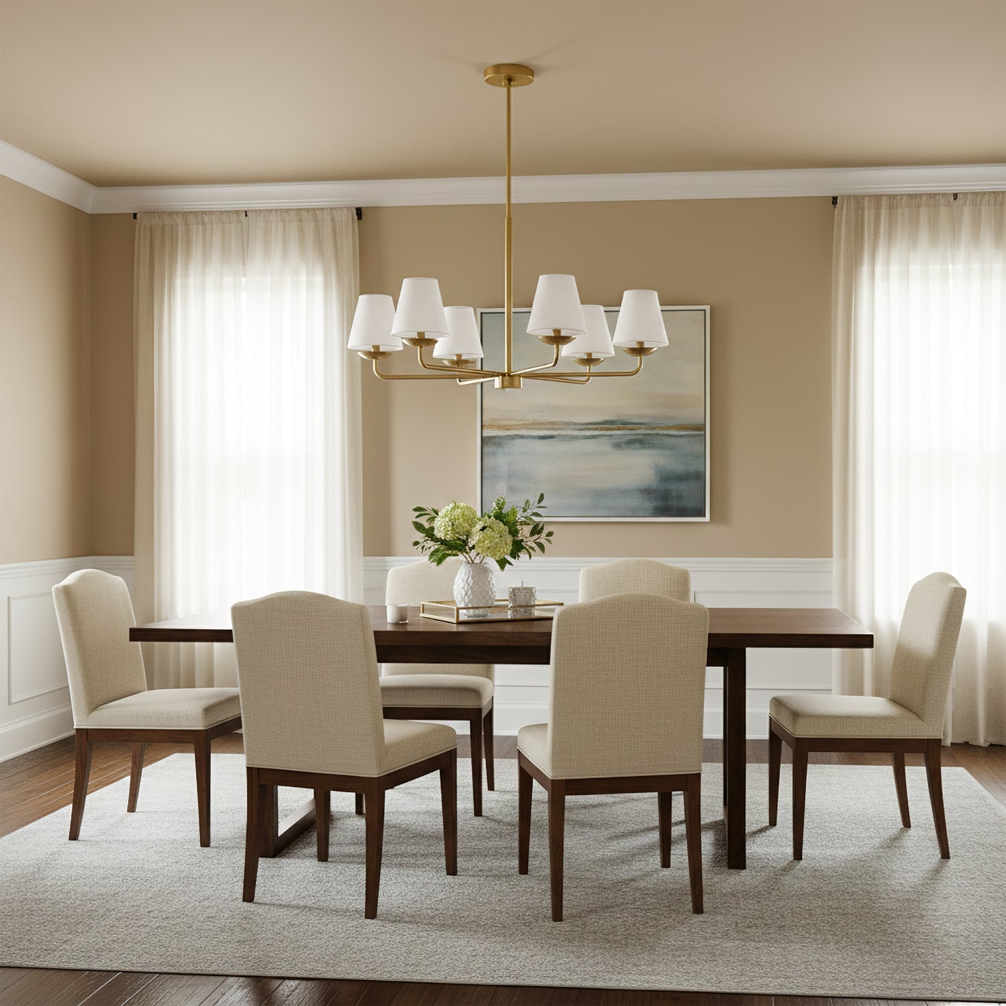 Riesel Modern Fabric Chandelier