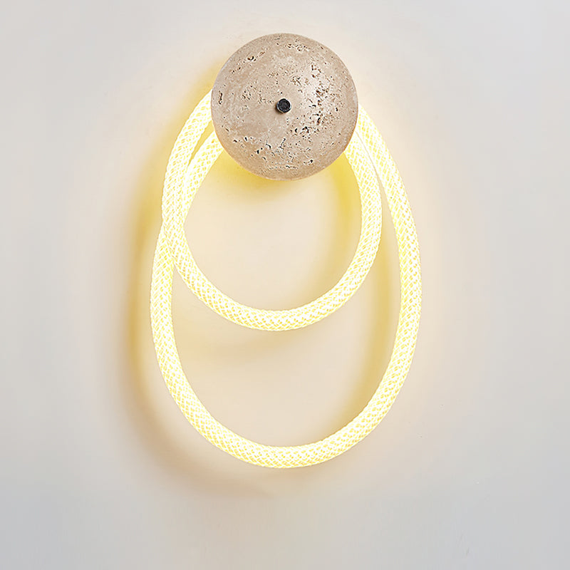 Rigel Minimalist Travertine Wall Light
