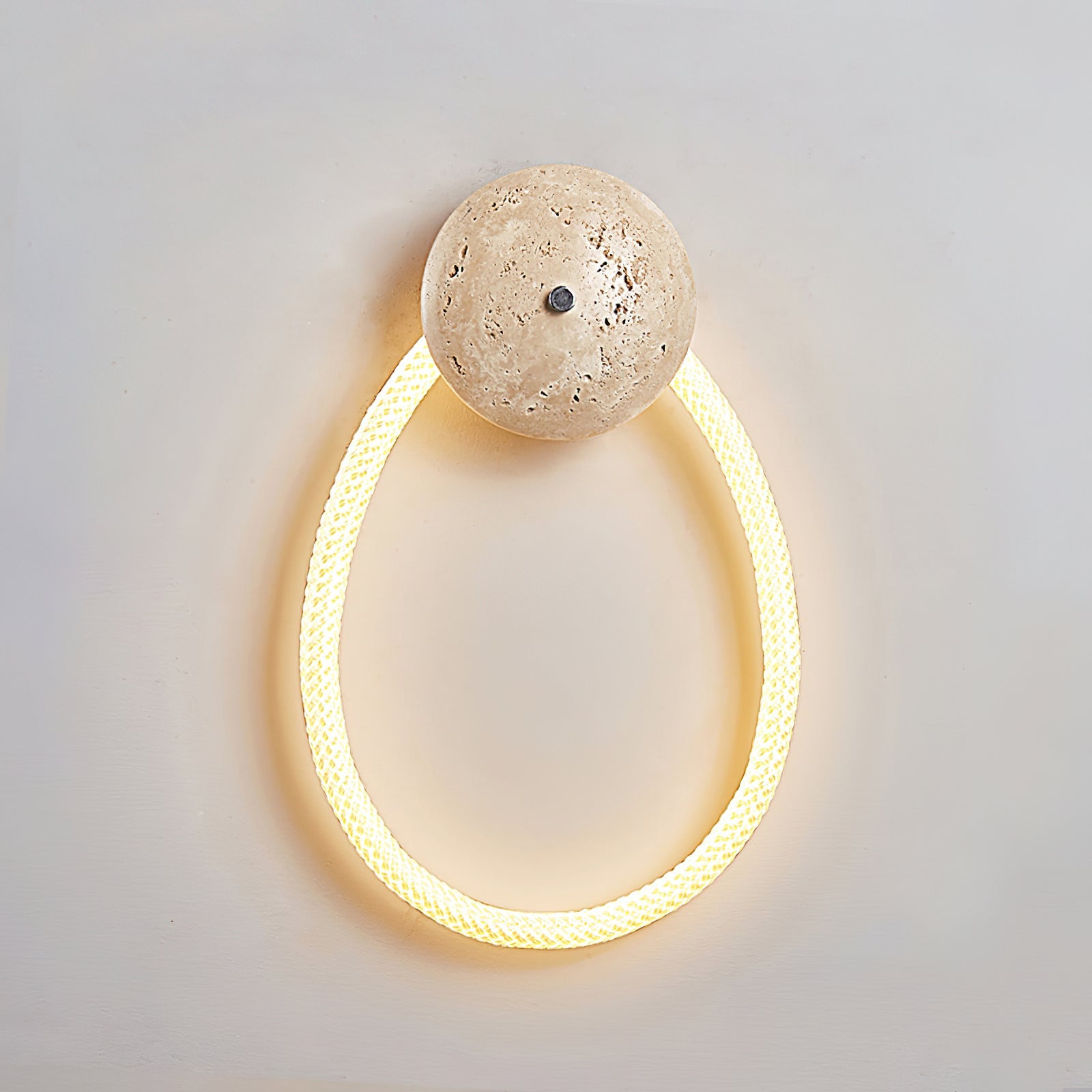 Rigel Minimalist Travertine Wall Light