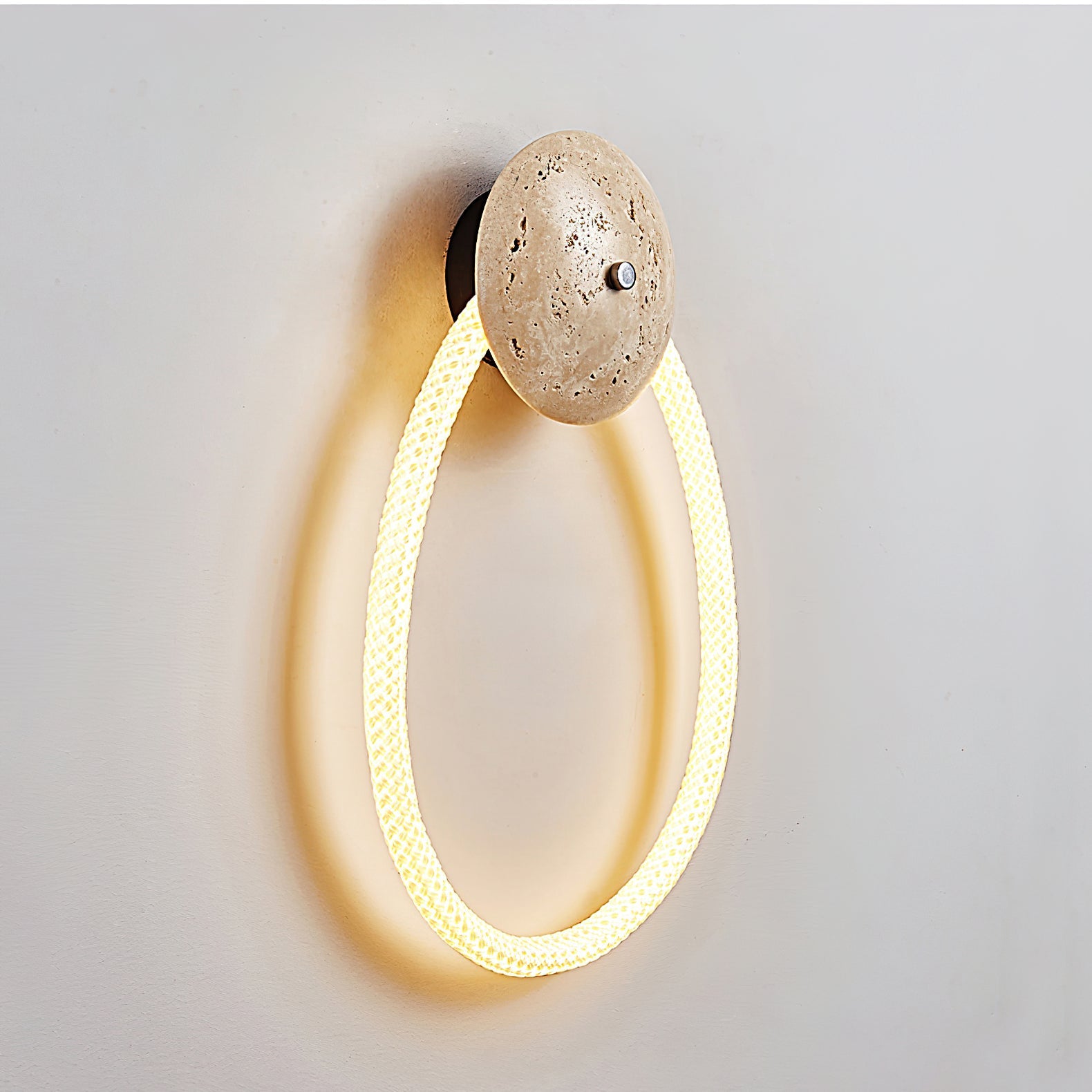 Rigel Minimalist Travertine Wall Light