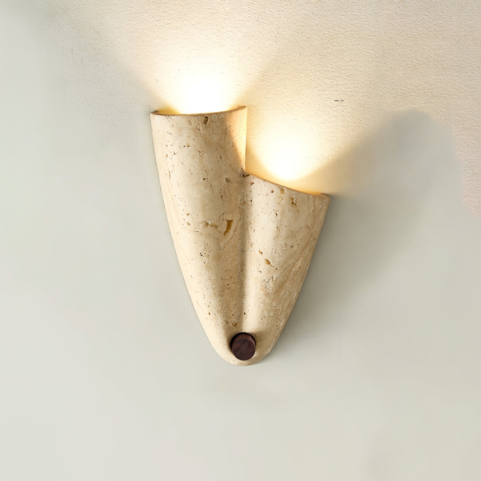 Artistic Travertine Wall Light - Blowlighting