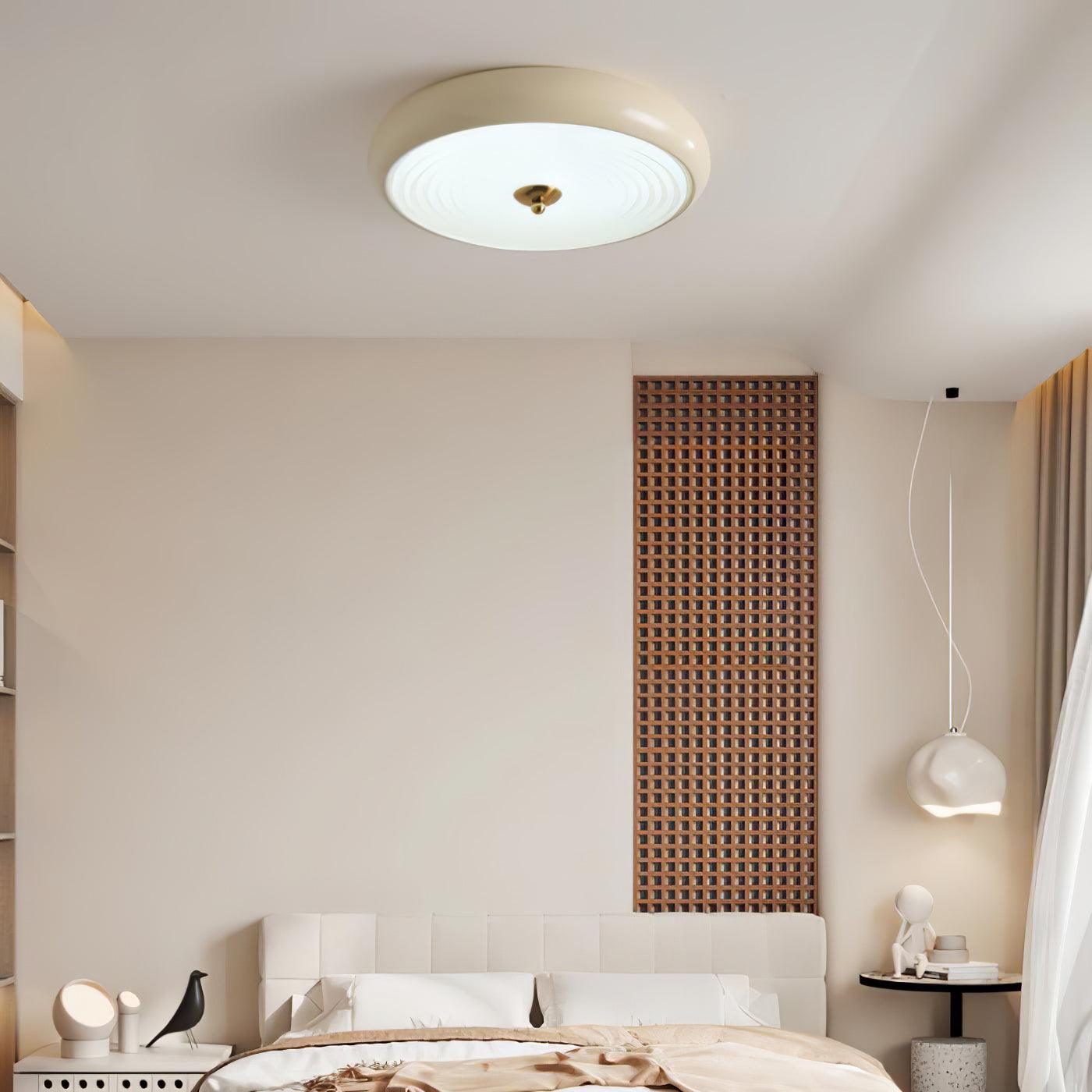 Ripple Cream Ceiling Lamp - Blowlighting