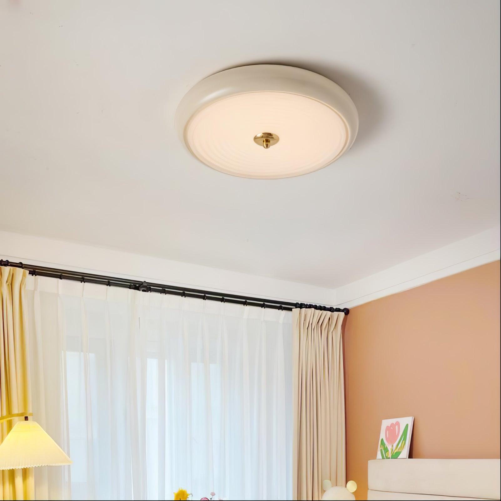Ripple Cream Ceiling Lamp - Blowlighting