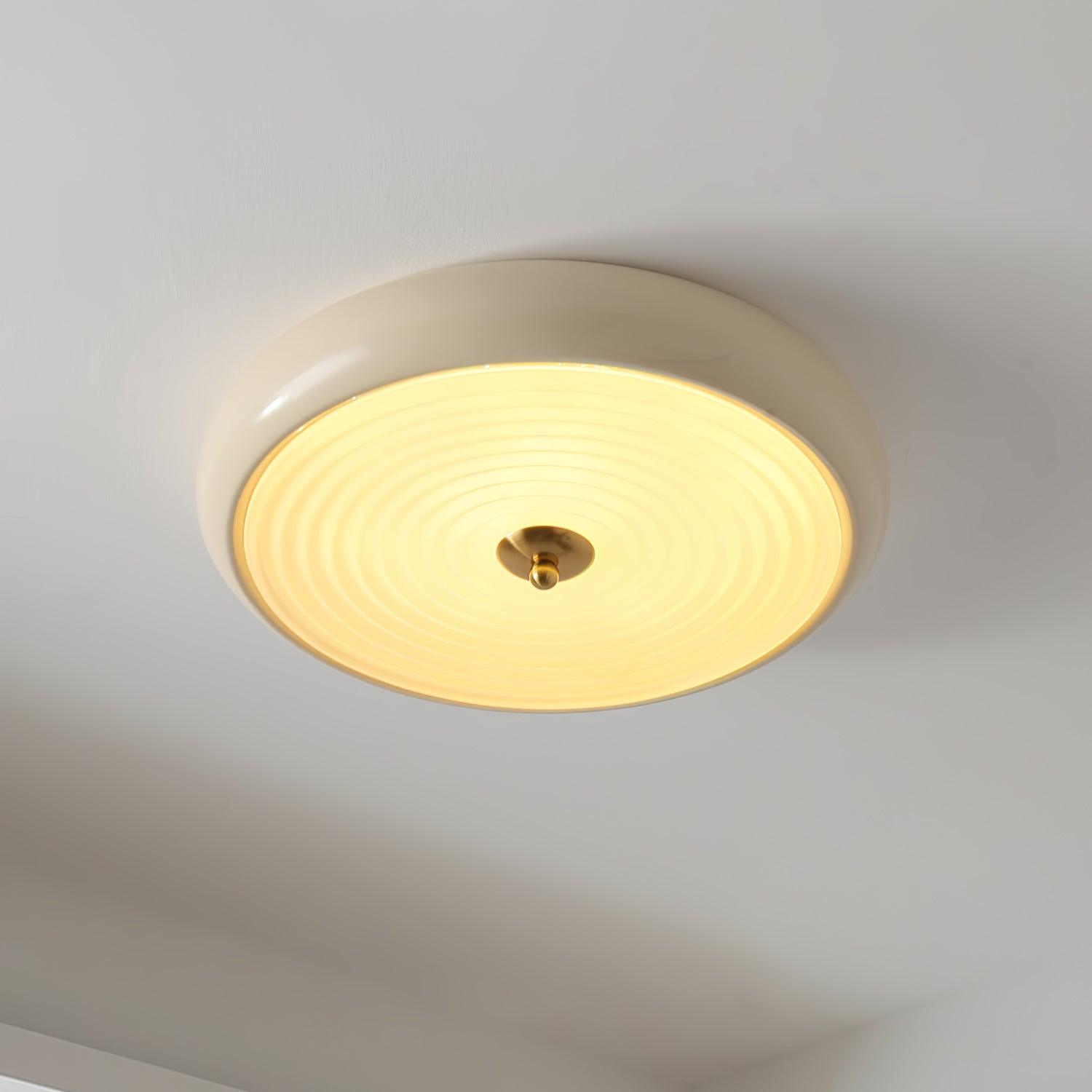 Ripple Cream Ceiling Lamp - Blowlighting