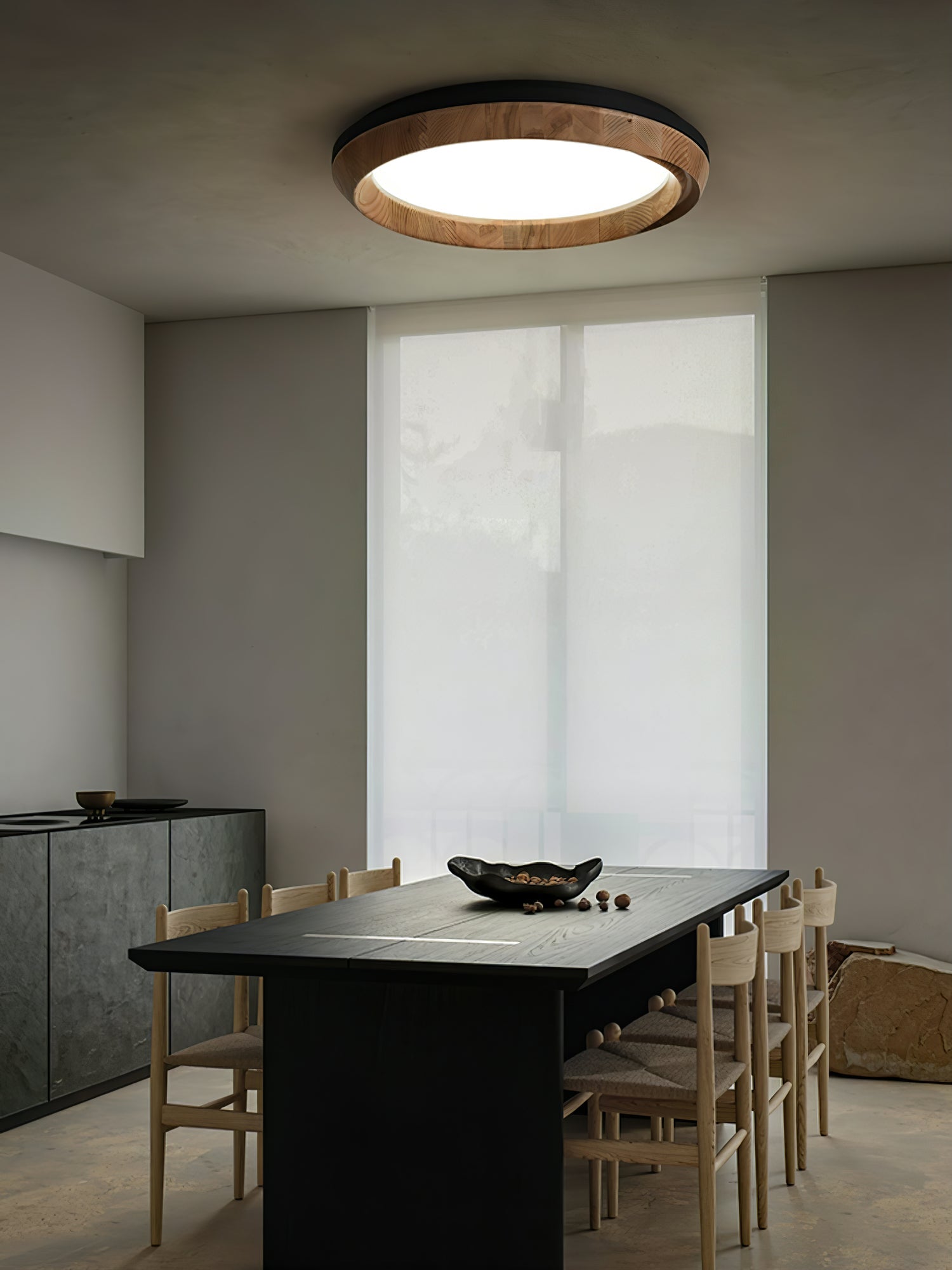 Ripple Wood Ceiling Light - Blowlighting