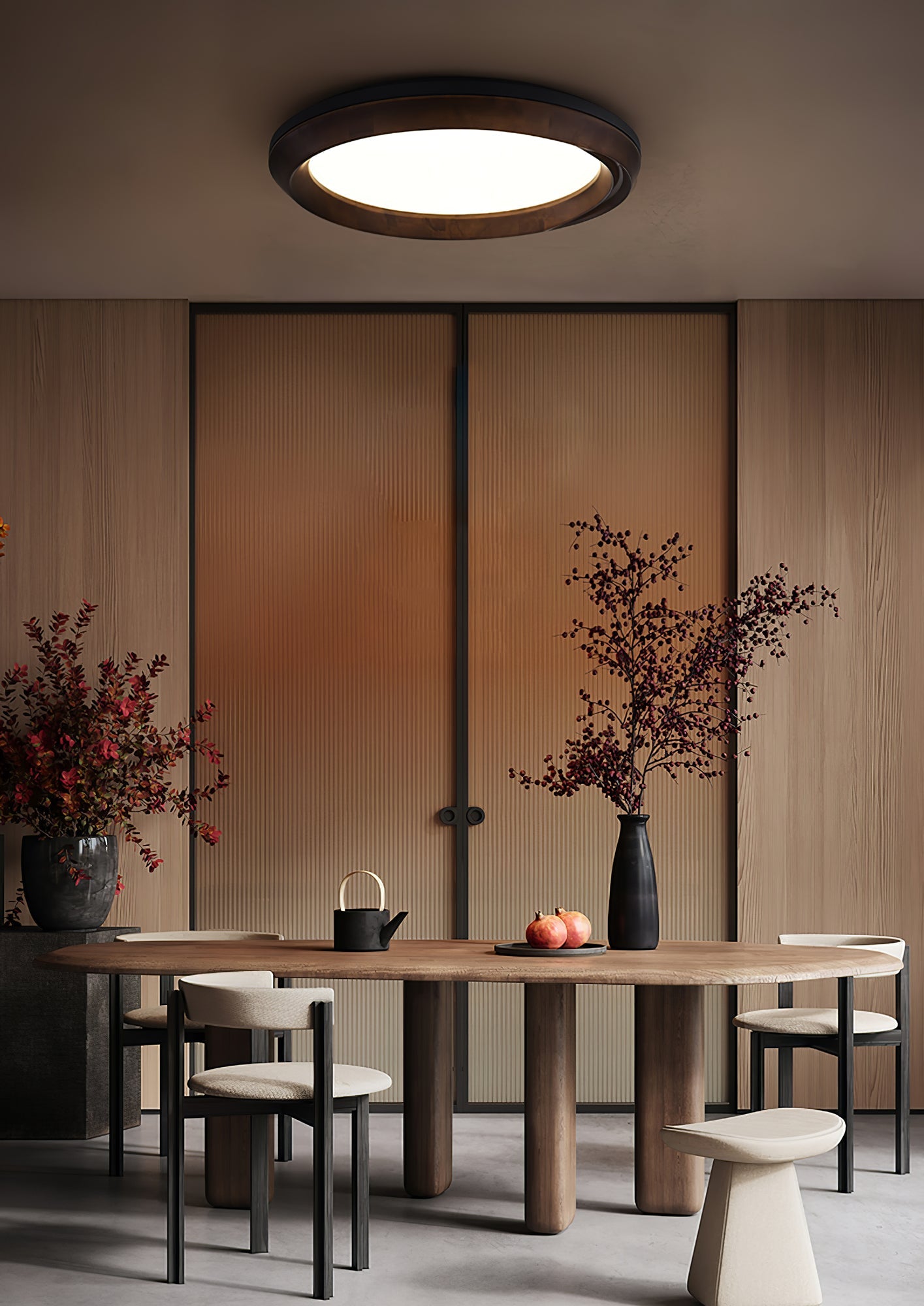 Ripple Wood Ceiling Light - Blowlighting