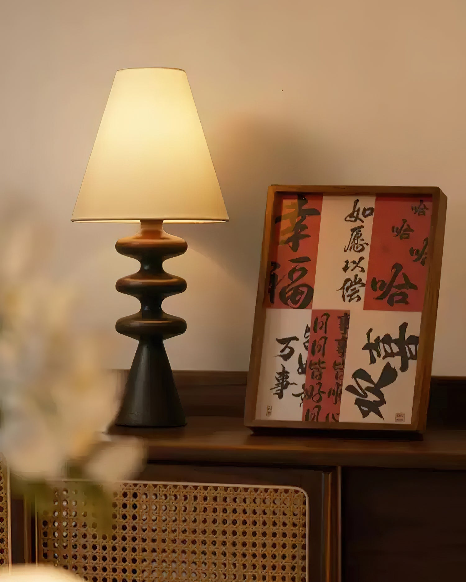 Ripple Wood Table Lamp - Blowlighting