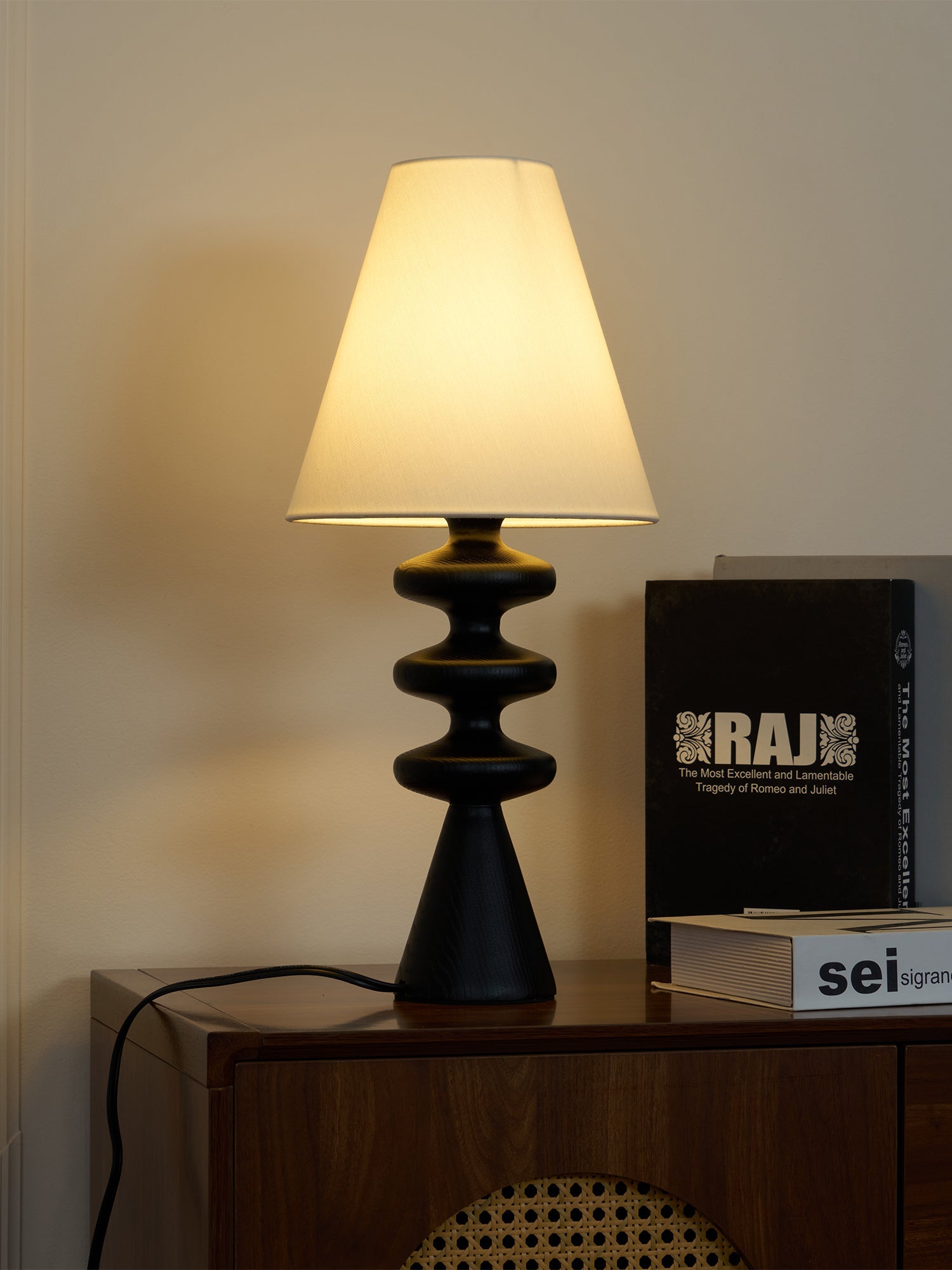 Ripple Wood Table Lamp - Blowlighting