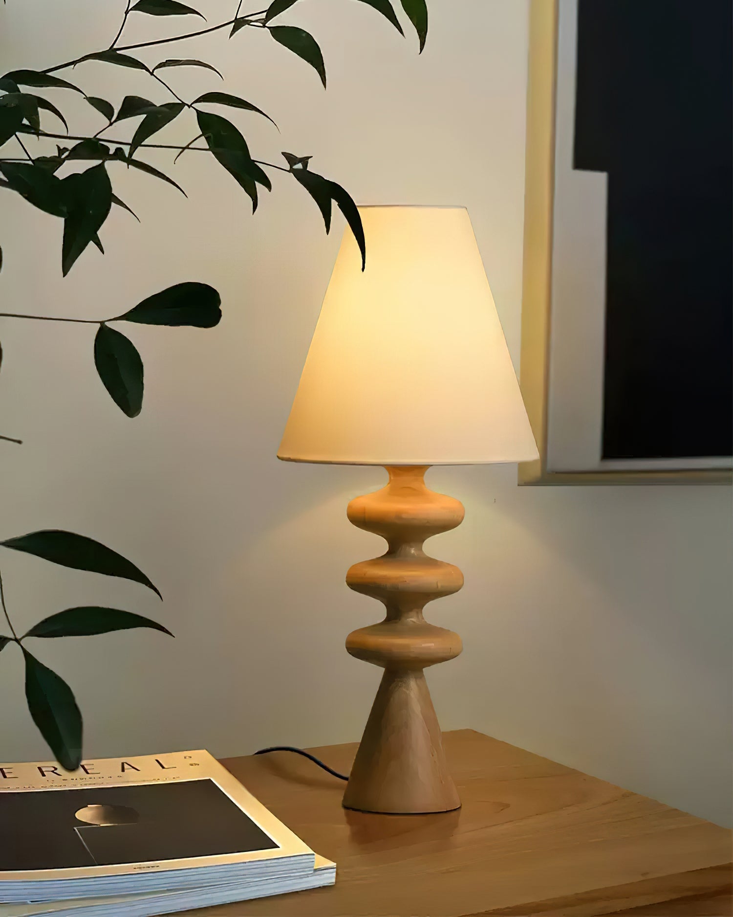 Ripple Wood Table Lamp - Blowlighting