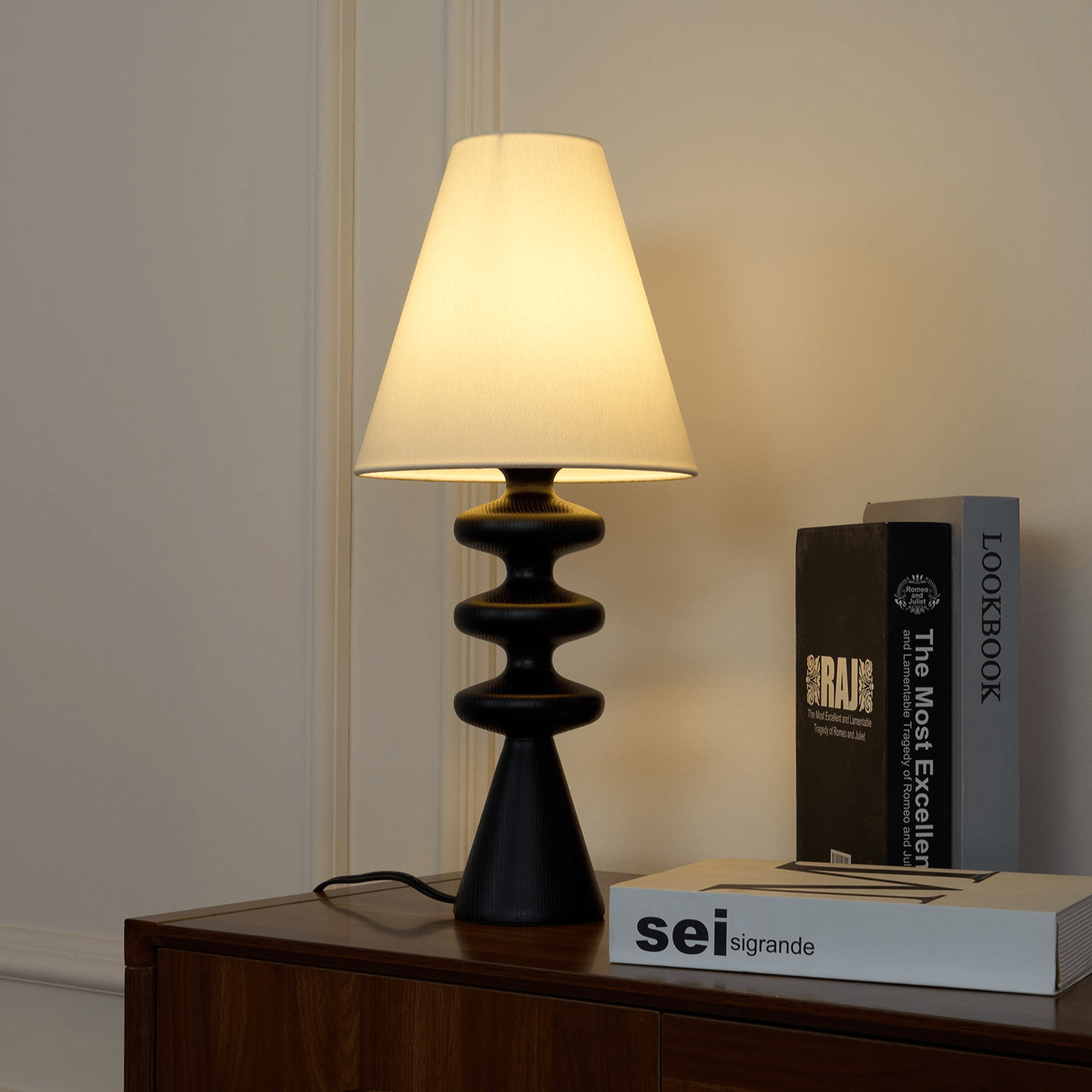 Ripple Wood Table Lamp - Blowlighting