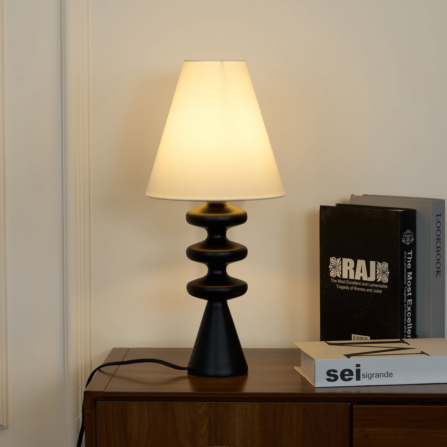 Ripple Wood Table Lamp - Blowlighting