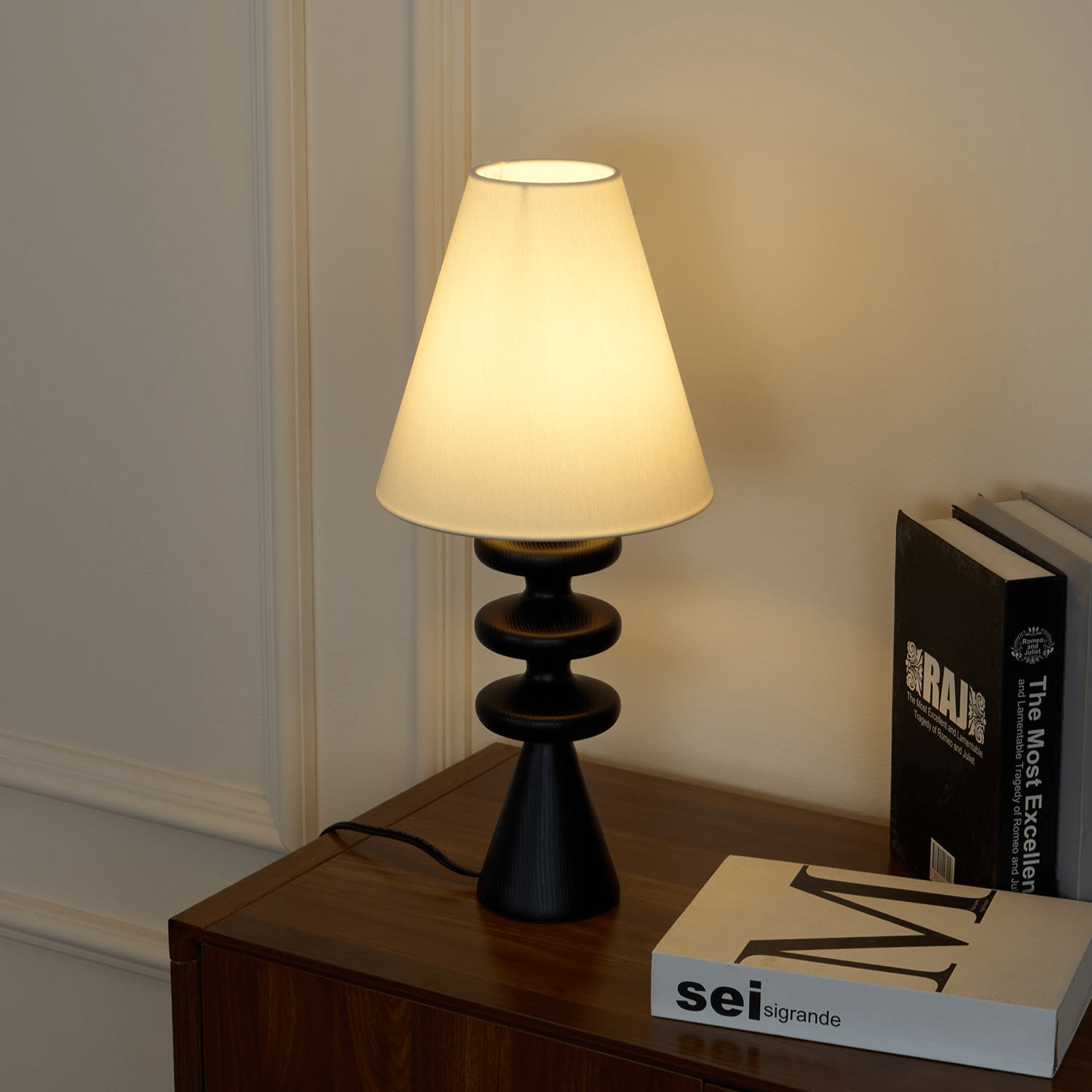 Ripple Wood Table Lamp - Blowlighting