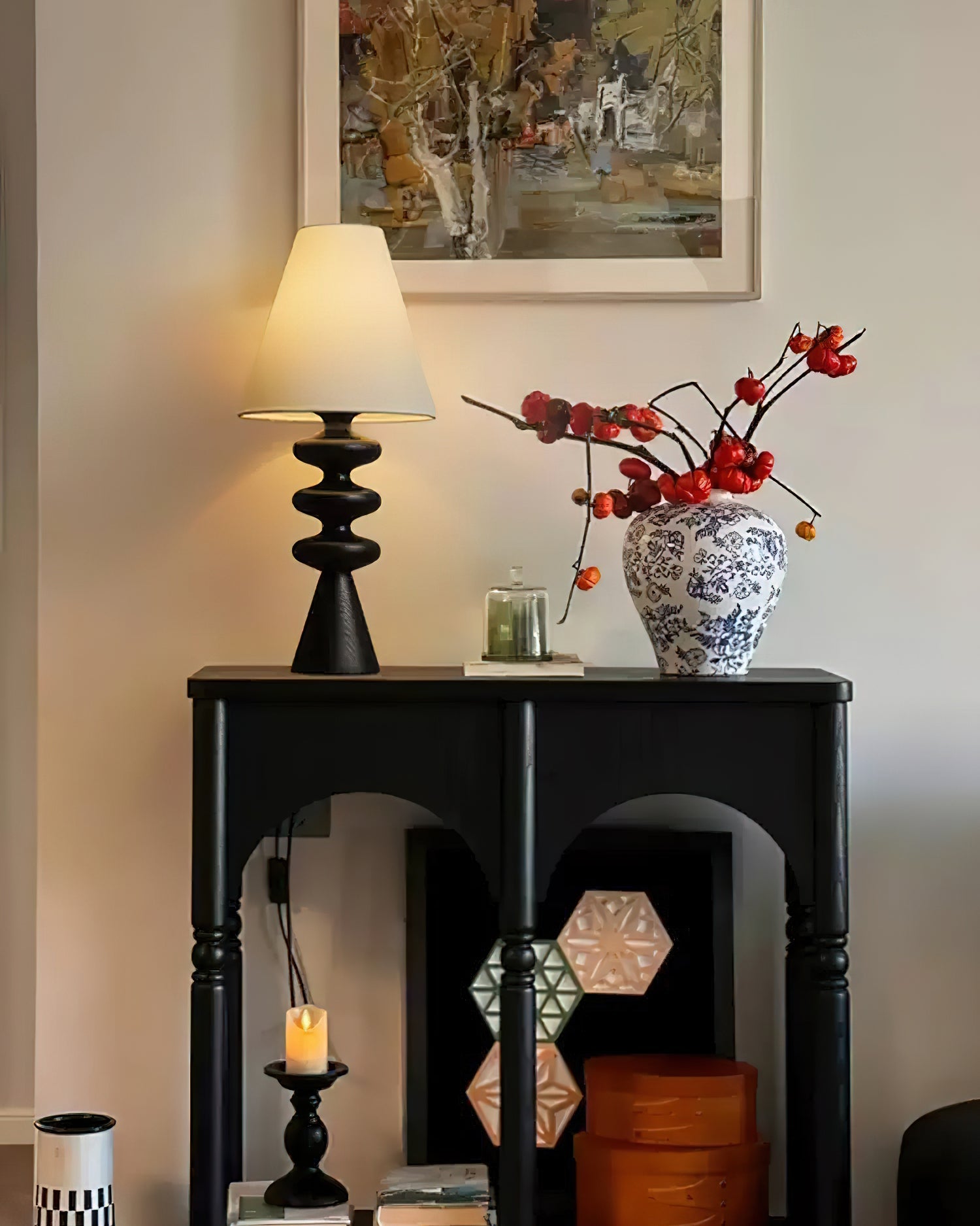 Ripple Wood Table Lamp - Blowlighting