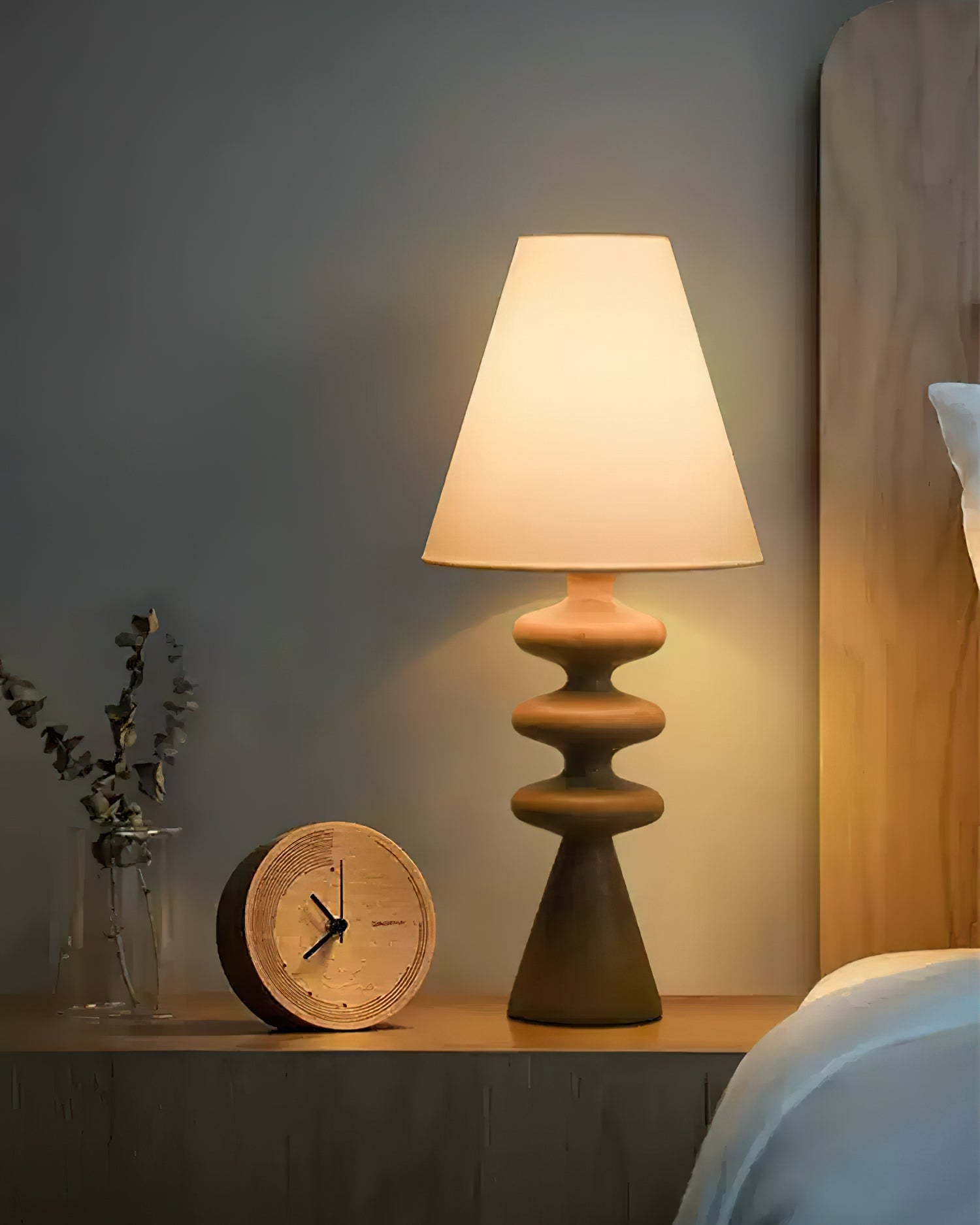 Ripple Wood Table Lamp - Blowlighting