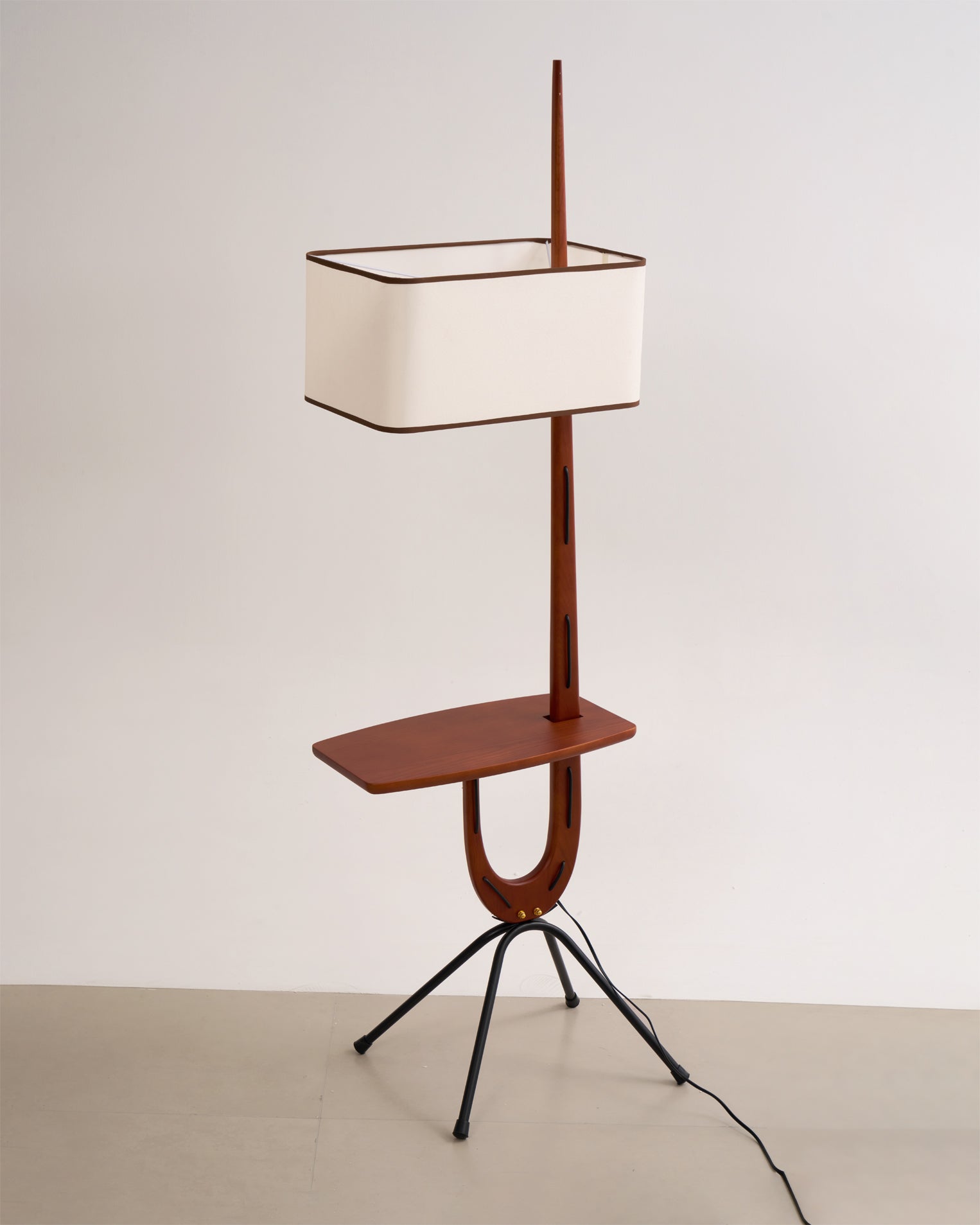 Vemara Mid Century Wood Floor Lamp - Blowlighting