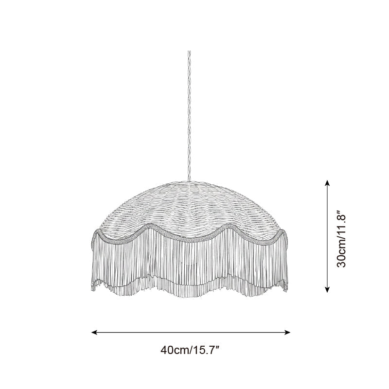 Rivara Bohemian Rattan Pendant Light