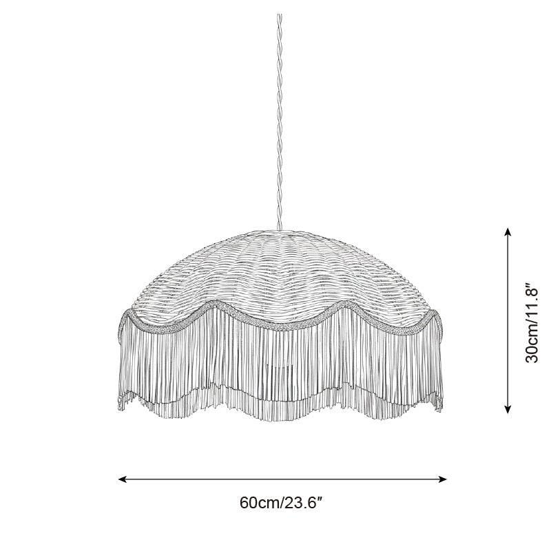 Rivara Bohemian Rattan Pendant Light