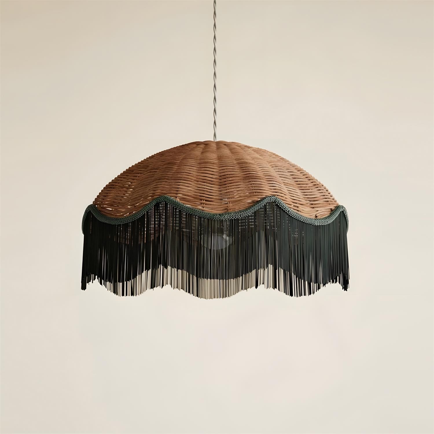 Rivara Bohemian Rattan Pendant Light
