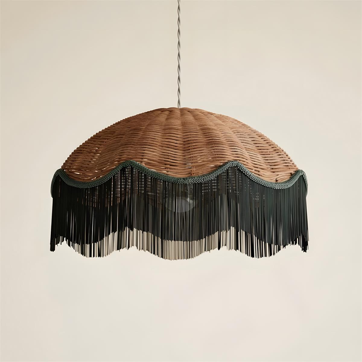 Rivara Bohemian Rattan Pendant Light