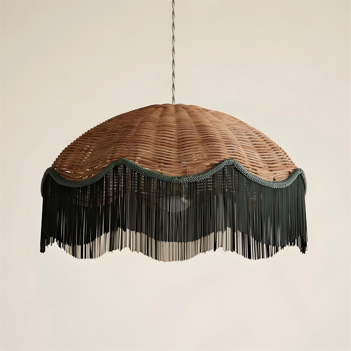 Rivara Bohemian Rattan Pendant Light