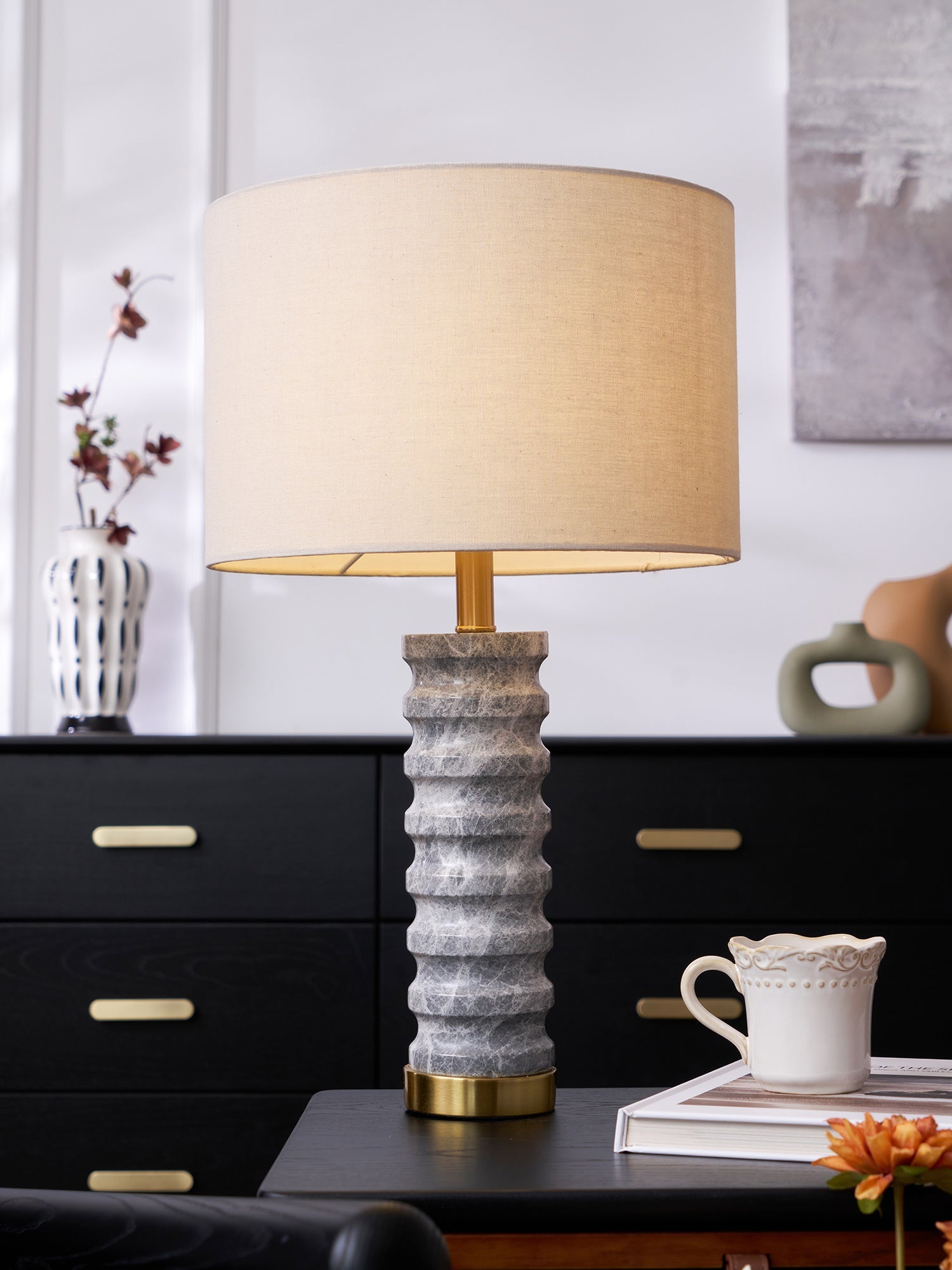 Rivara Stone Table Lamp - Blowlighting