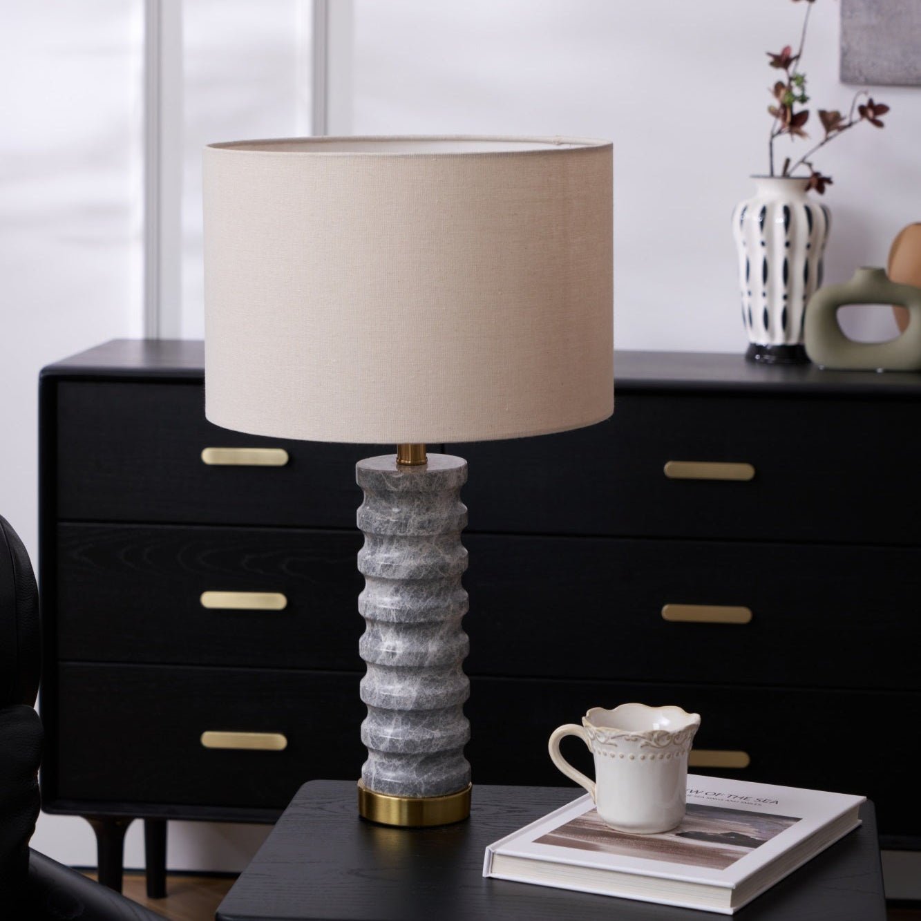 Rivara Stone Table Lamp - Blowlighting