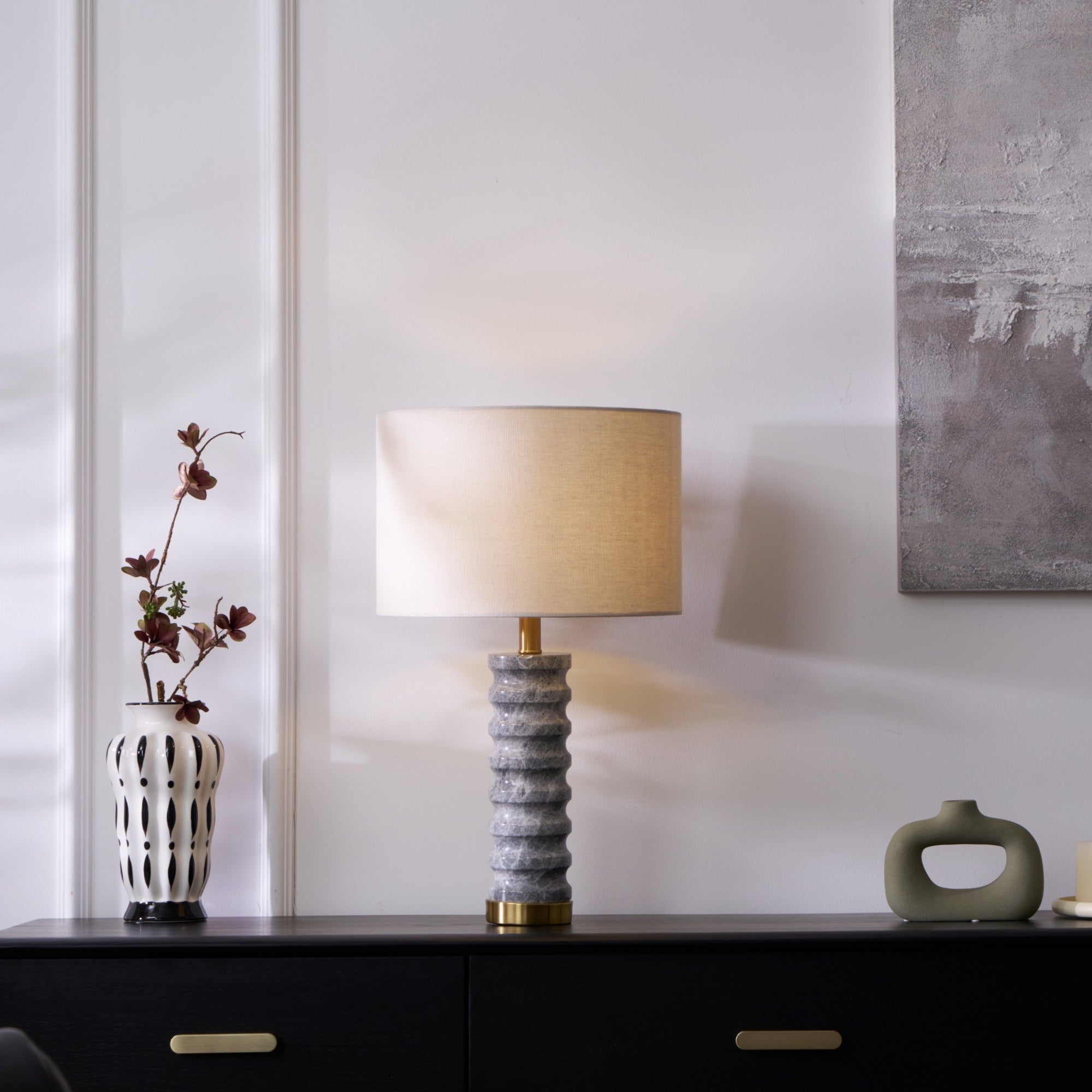 Rivara Stone Table Lamp - Blowlighting