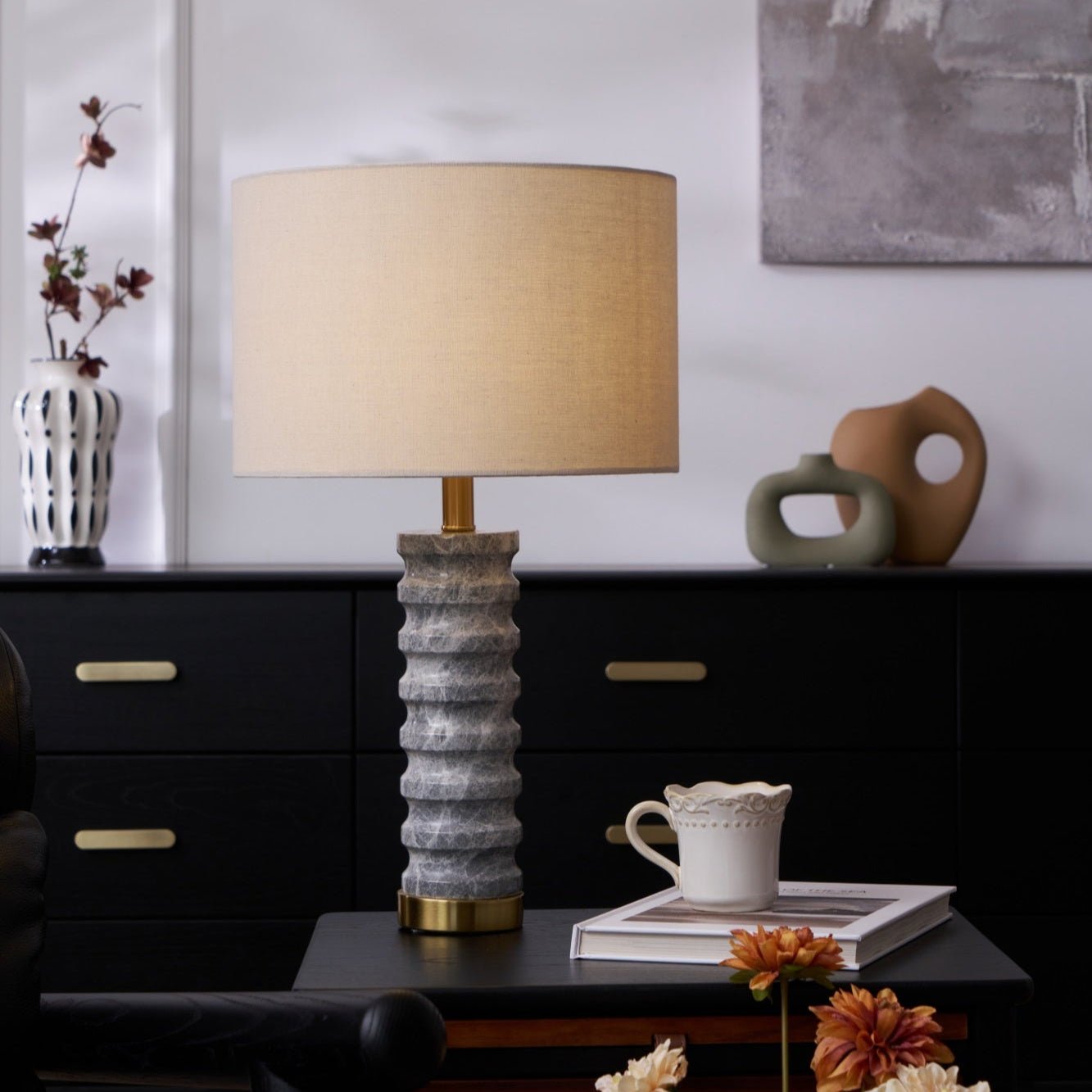 Rivara Stone Table Lamp - Blowlighting