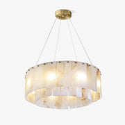 Zelaean Alabaster Round Pendant Light - Blowlighting