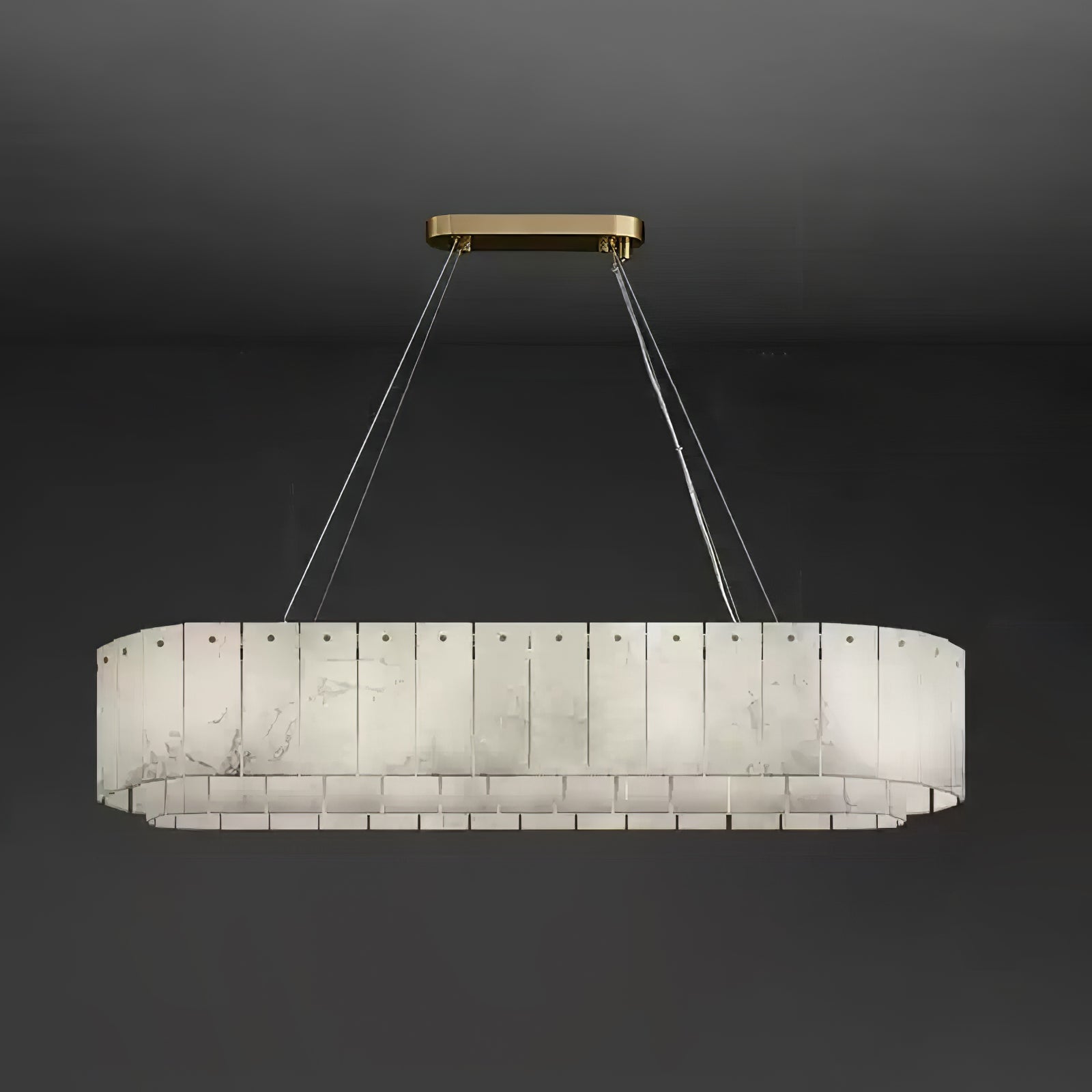 Zelaean Alabaster Round Pendant Light - Blowlighting