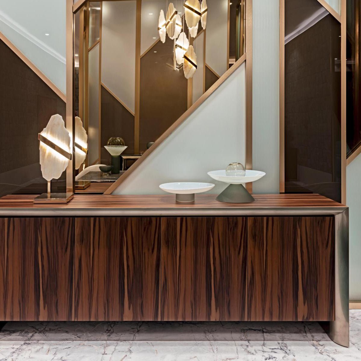 Ollorus Irregular Alabaster Chandelier - Blowlighting