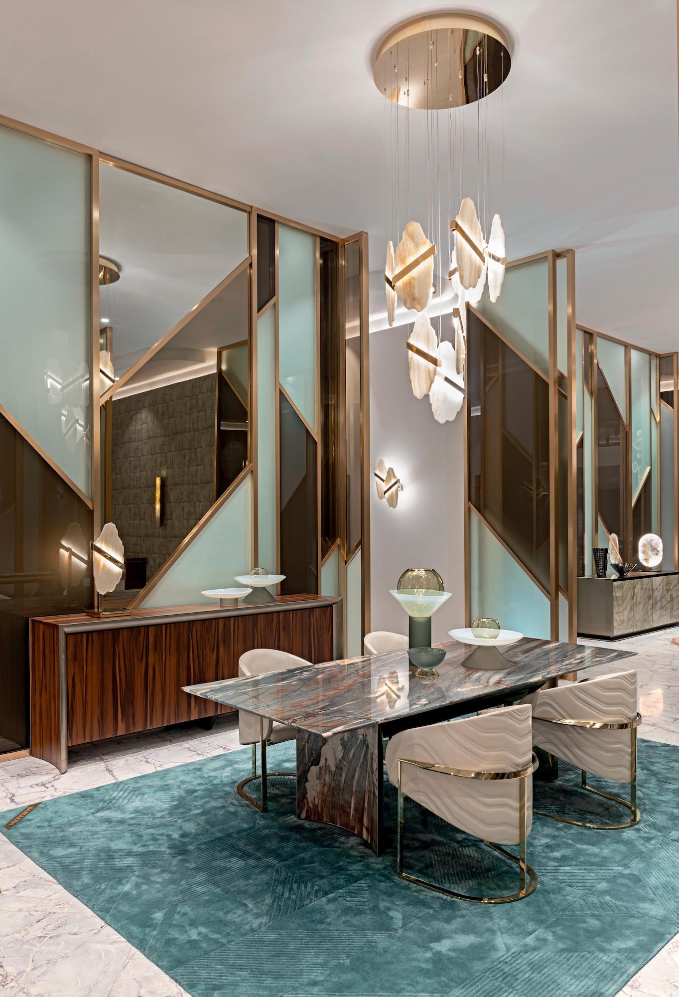 Ollorus Irregular Alabaster Chandelier - Blowlighting