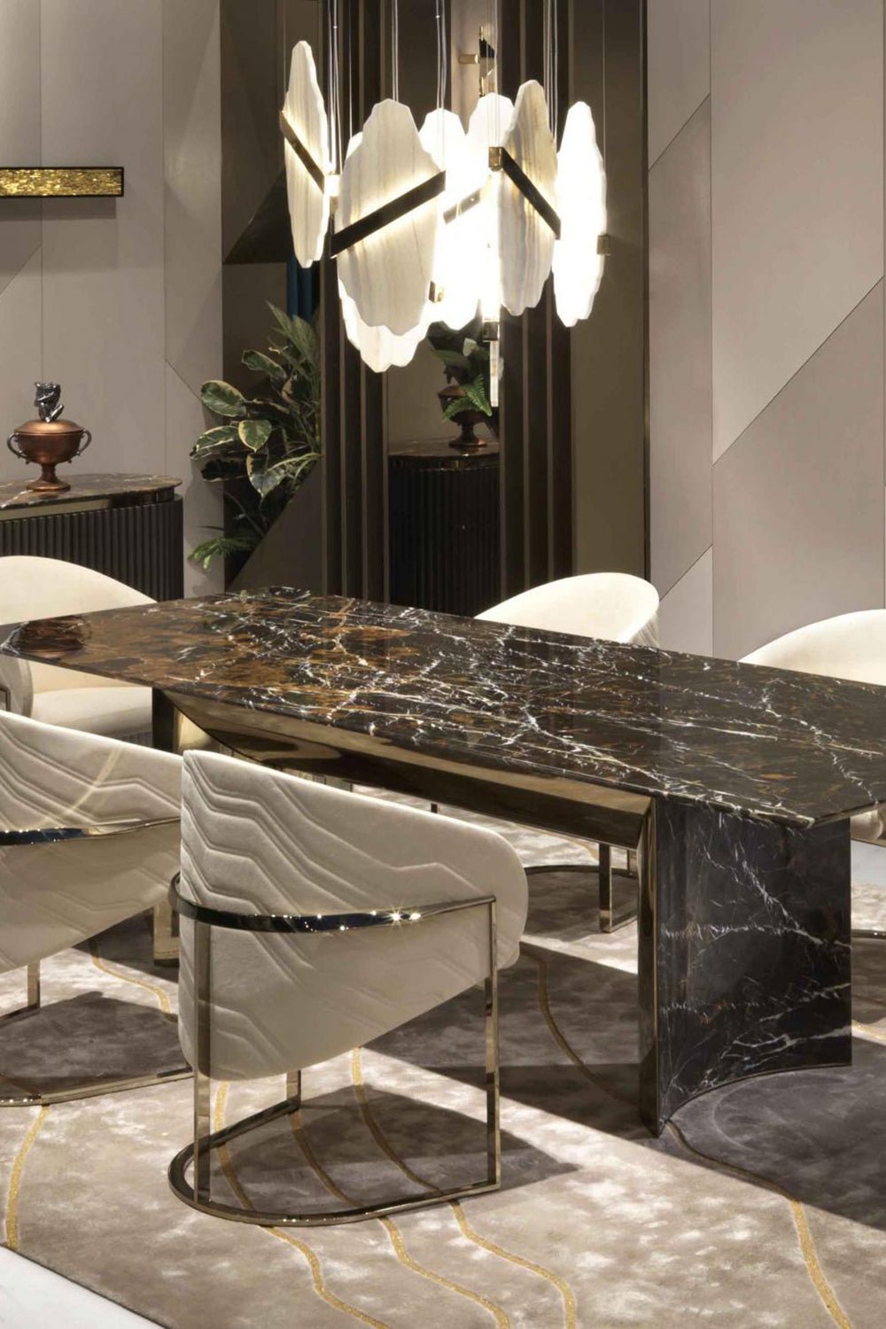 Ollorus Irregular Alabaster Chandelier - Blowlighting