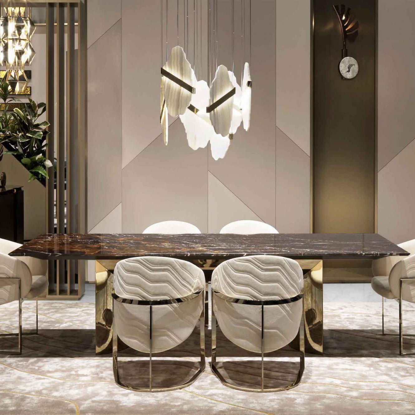 Ollorus Irregular Alabaster Chandelier - Blowlighting