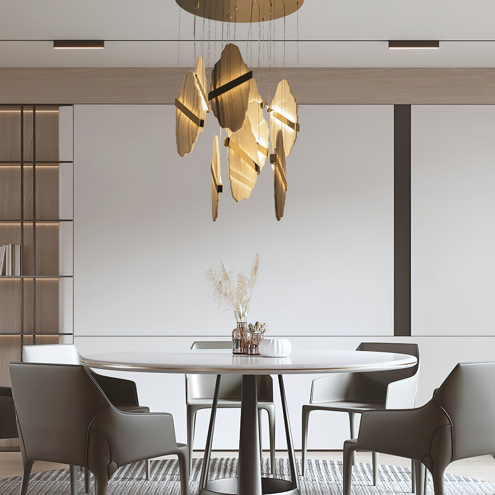 Ollorus Irregular Alabaster Chandelier - Blowlighting