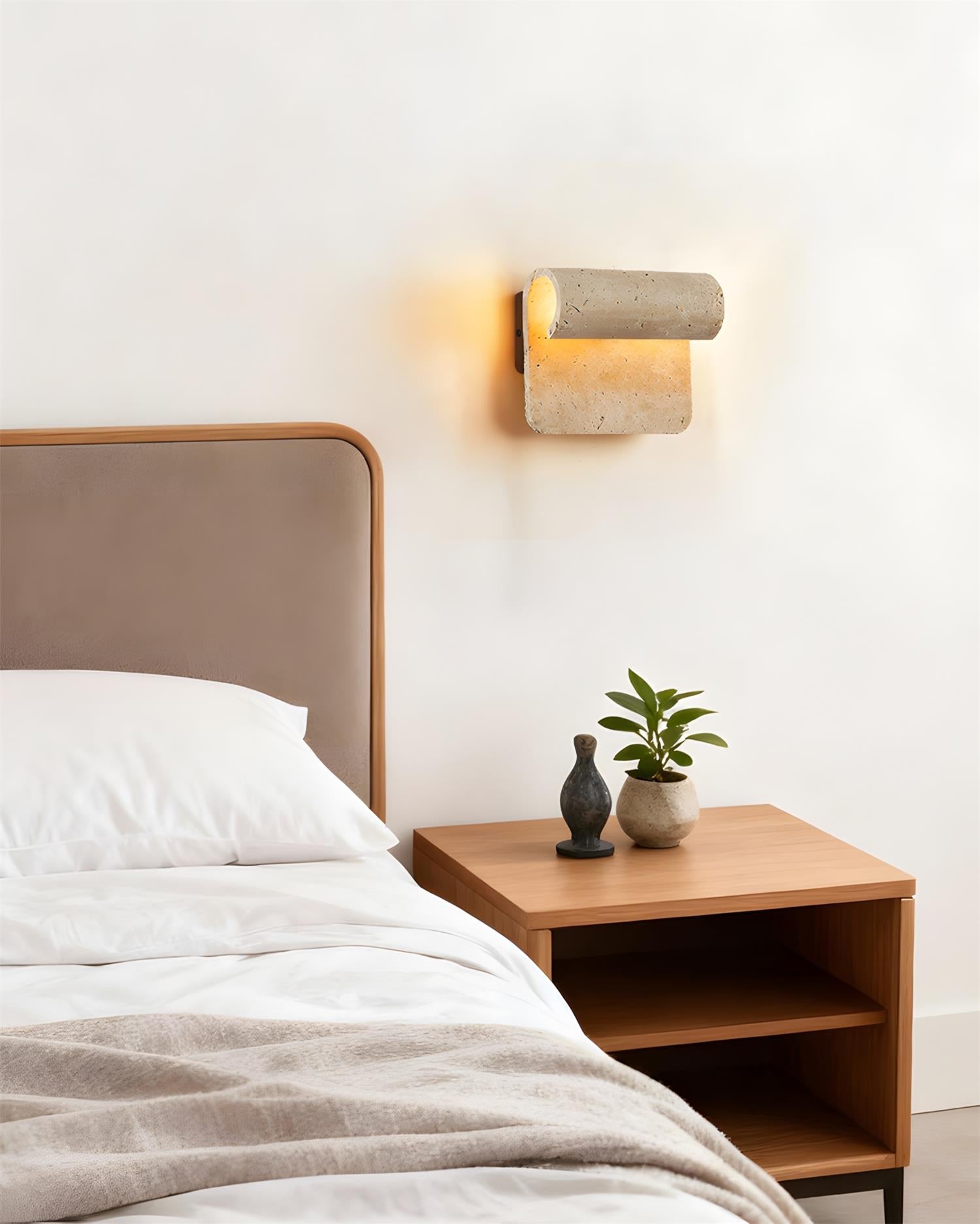 Rolix Scandinavian Travertine Wall Light