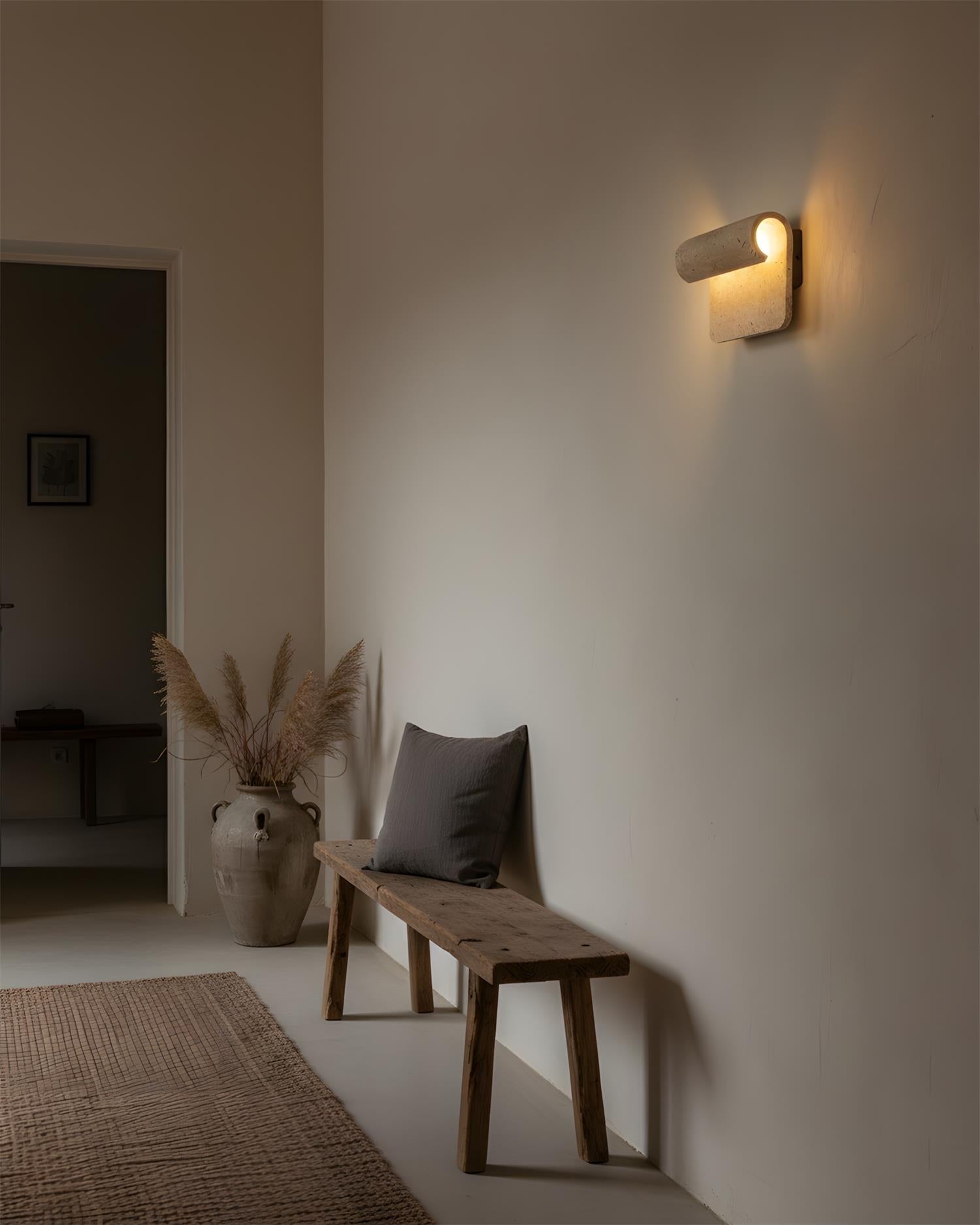 Rolix Scandinavian Travertine Wall Light