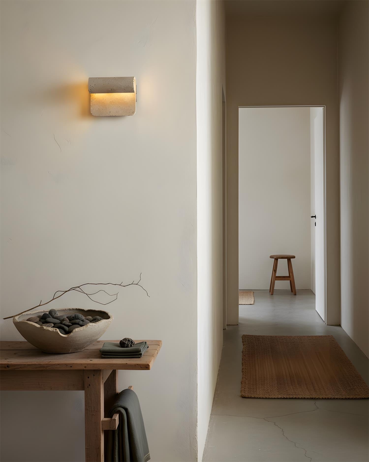 Rolix Scandinavian Travertine Wall Light