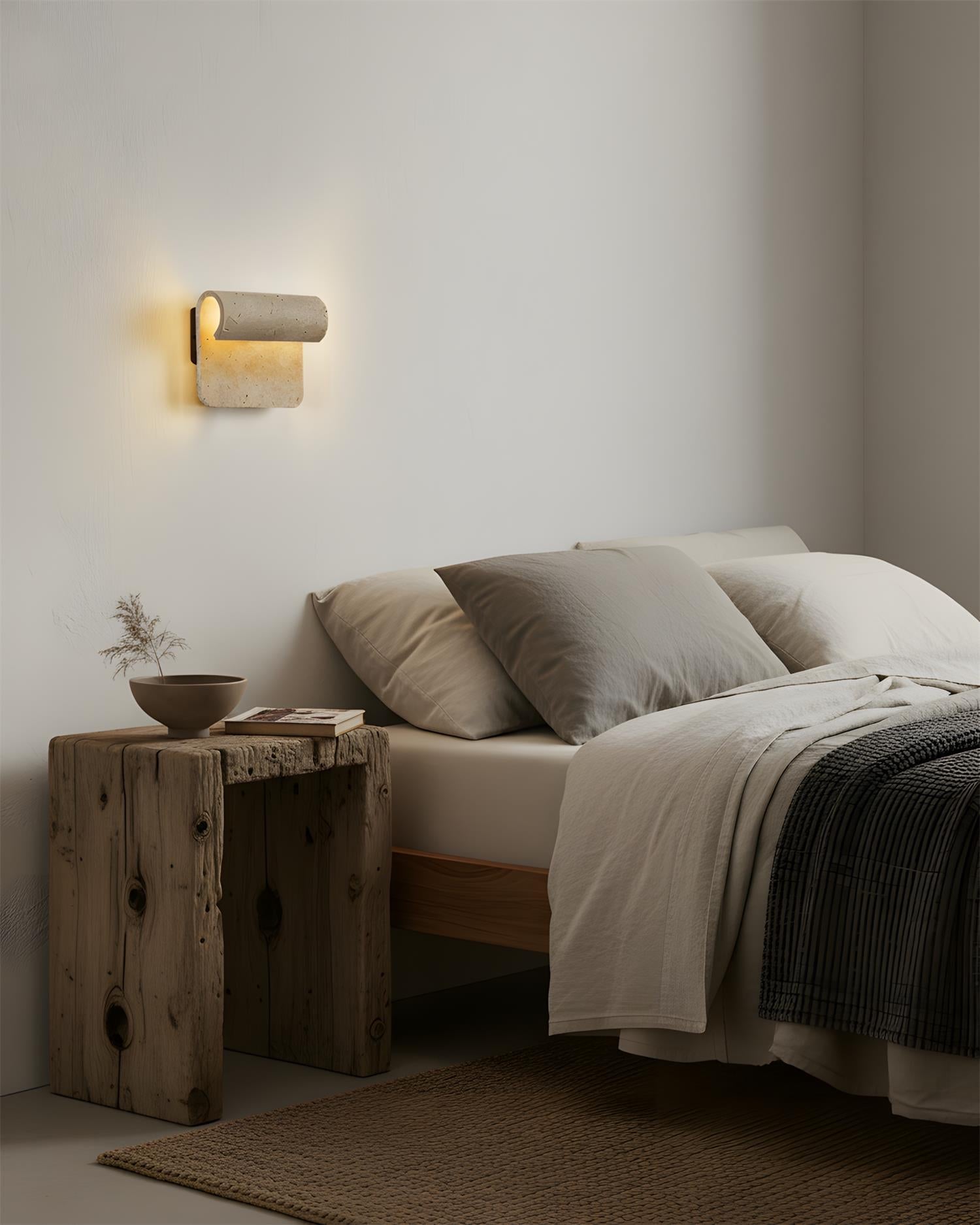 Rolix Scandinavian Travertine Wall Light