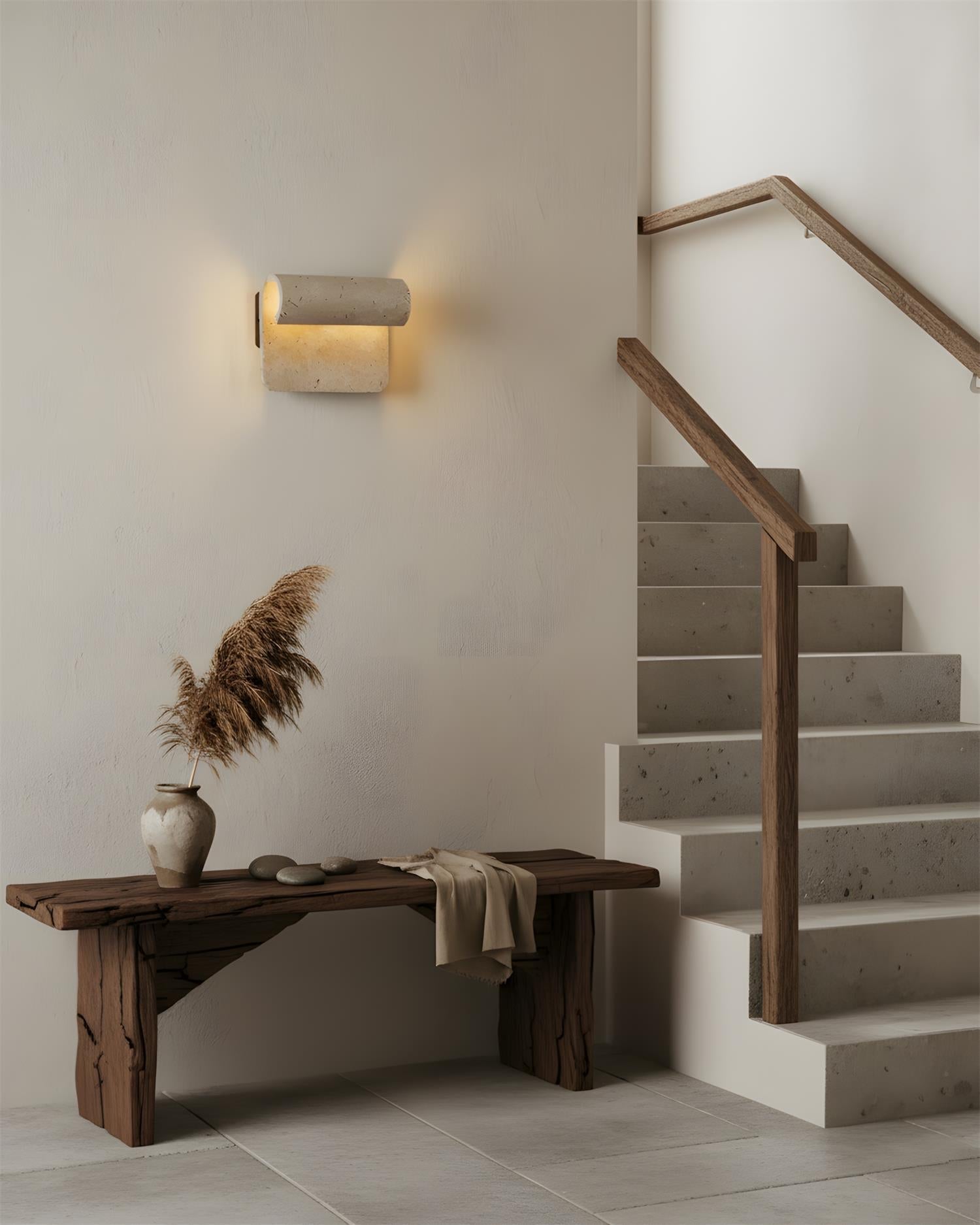 Rolix Scandinavian Travertine Wall Light