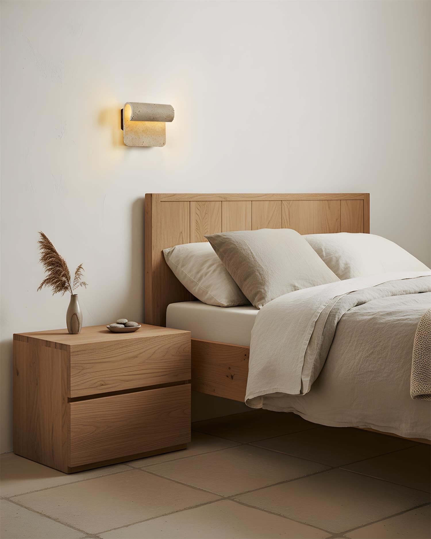 Rolix Scandinavian Travertine Wall Light