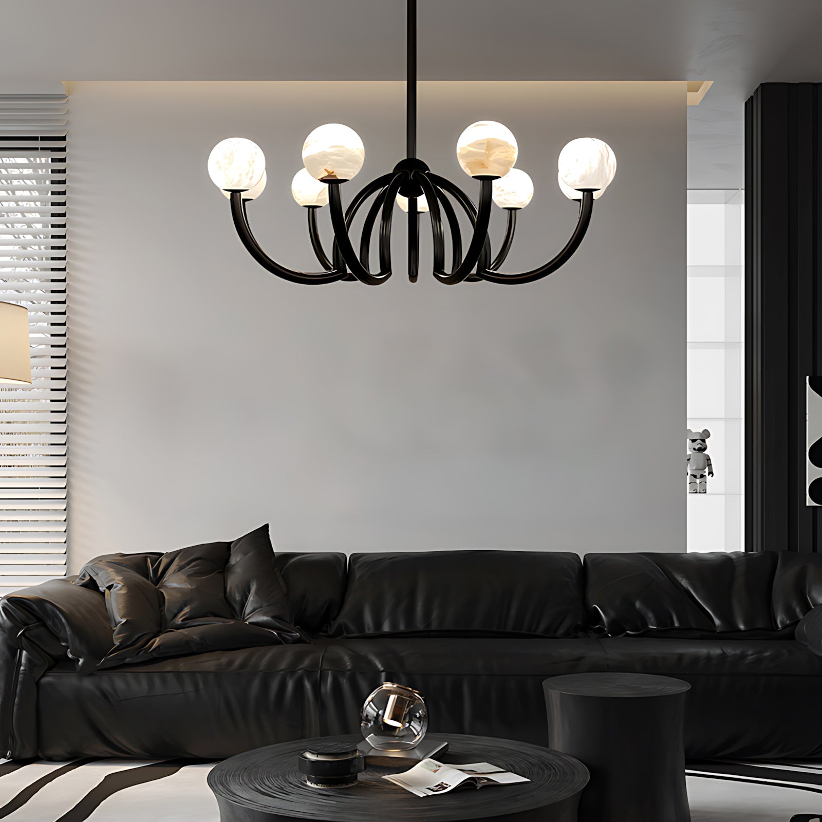 Romaine Modern Alabaster Chandelier