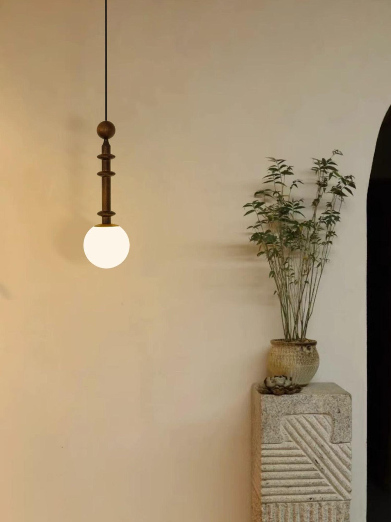 Roman Column Small Pendant Light - Blowlighting