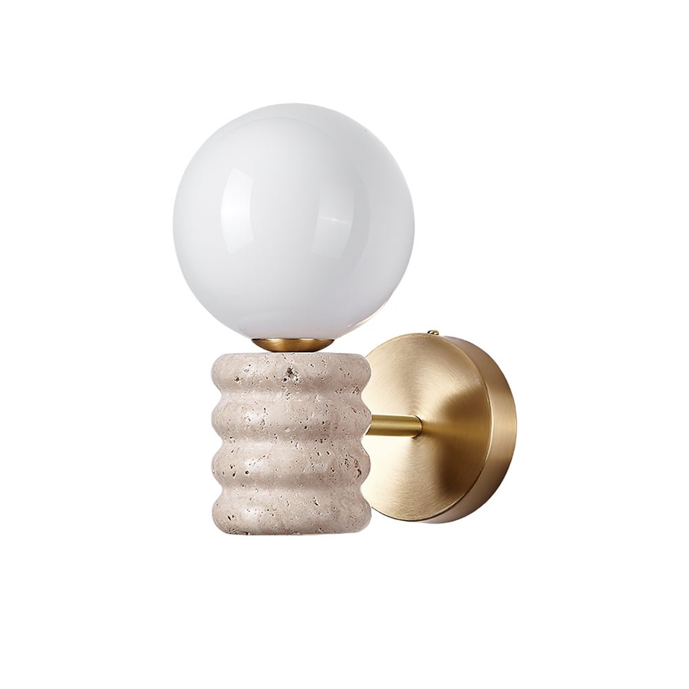 Zevelara Stacked Travertine Wall Light - Blowlighting