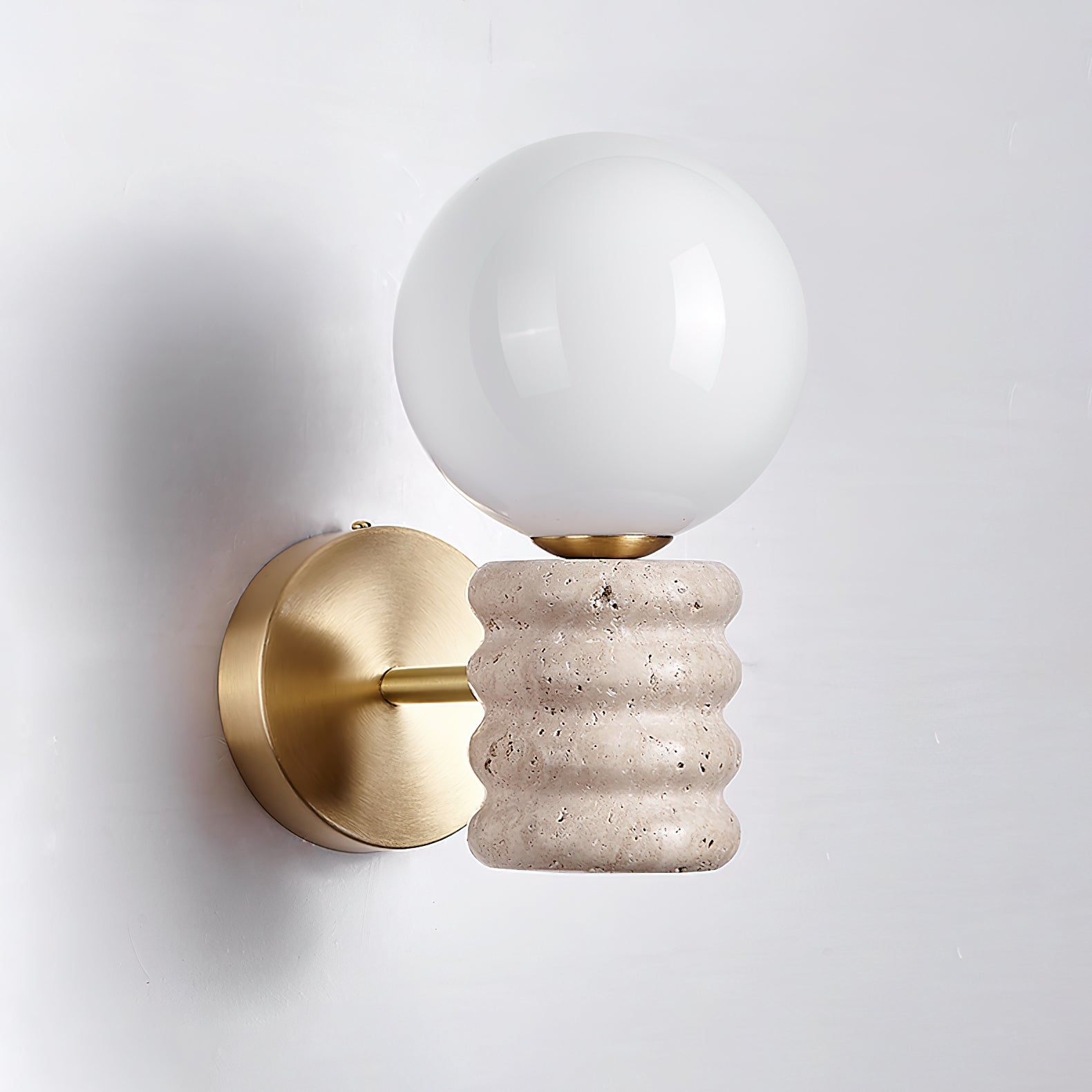 Zevelara Stacked Travertine Wall Light - Blowlighting